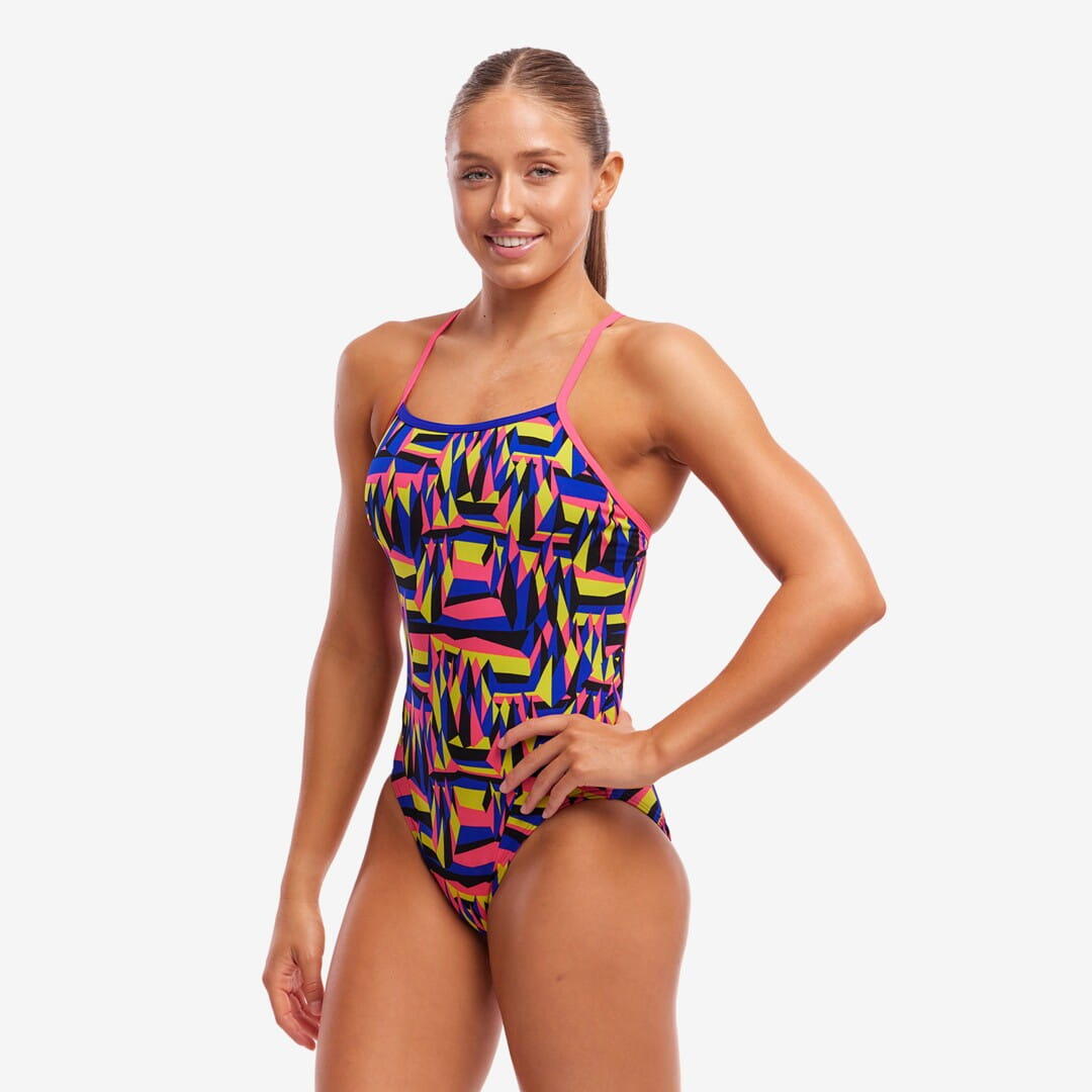 Strój do pływania menstruacyjny FUNKITA Spike Me - Swim Secure Single Strap