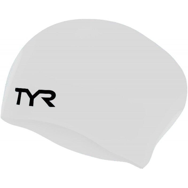 Czepek pływacki na długie włosy unisex tyr wrinkle-free long hair swim cap