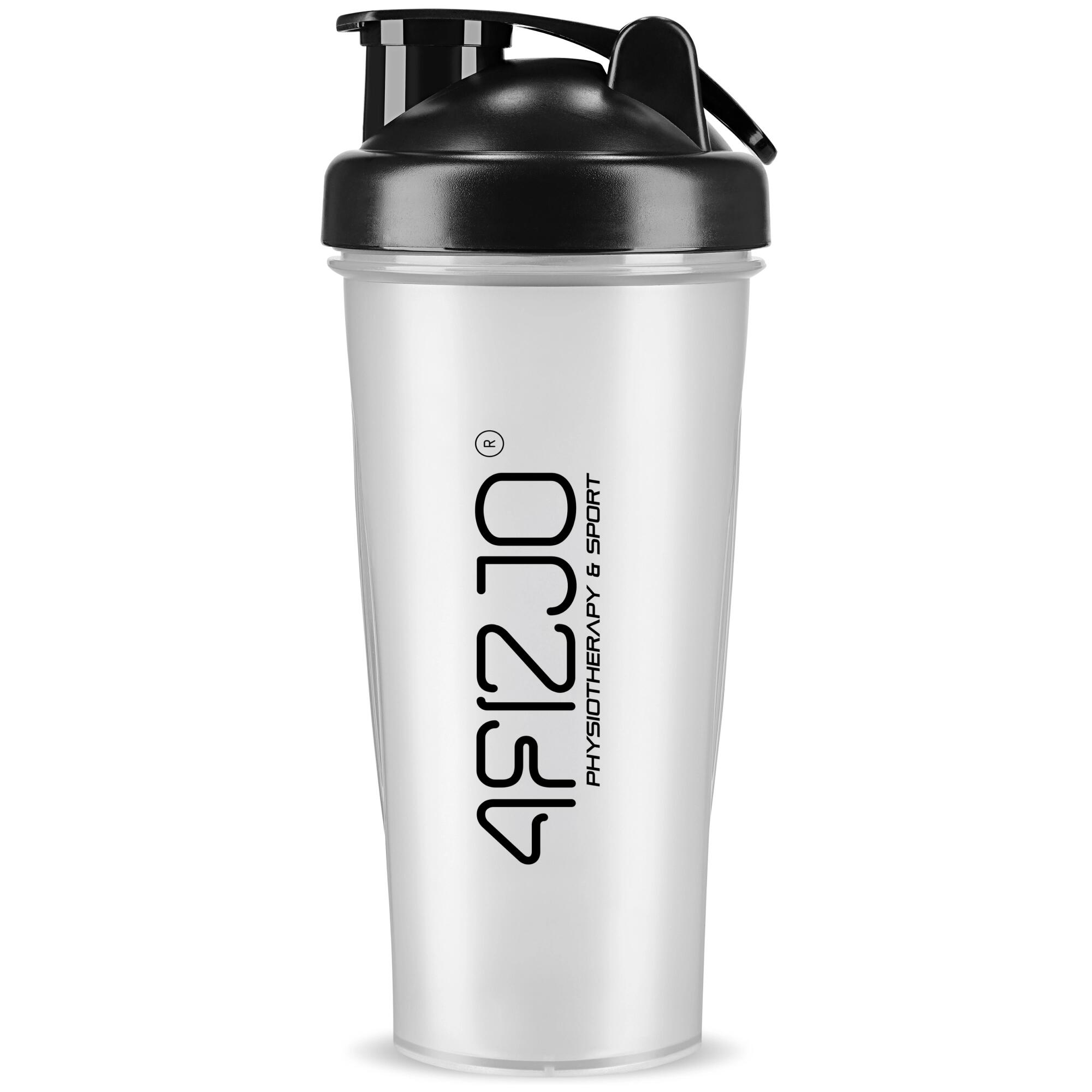 Shaker sportowy PRO do odżywek z siateczką 650 ml