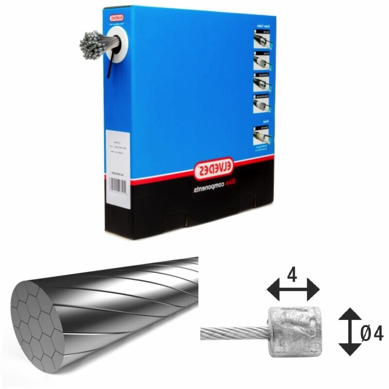 Kable przesyłowe 1x19 stal nierdzewna Slick Ø1,1mm z końcówką N Elvedes (x100)