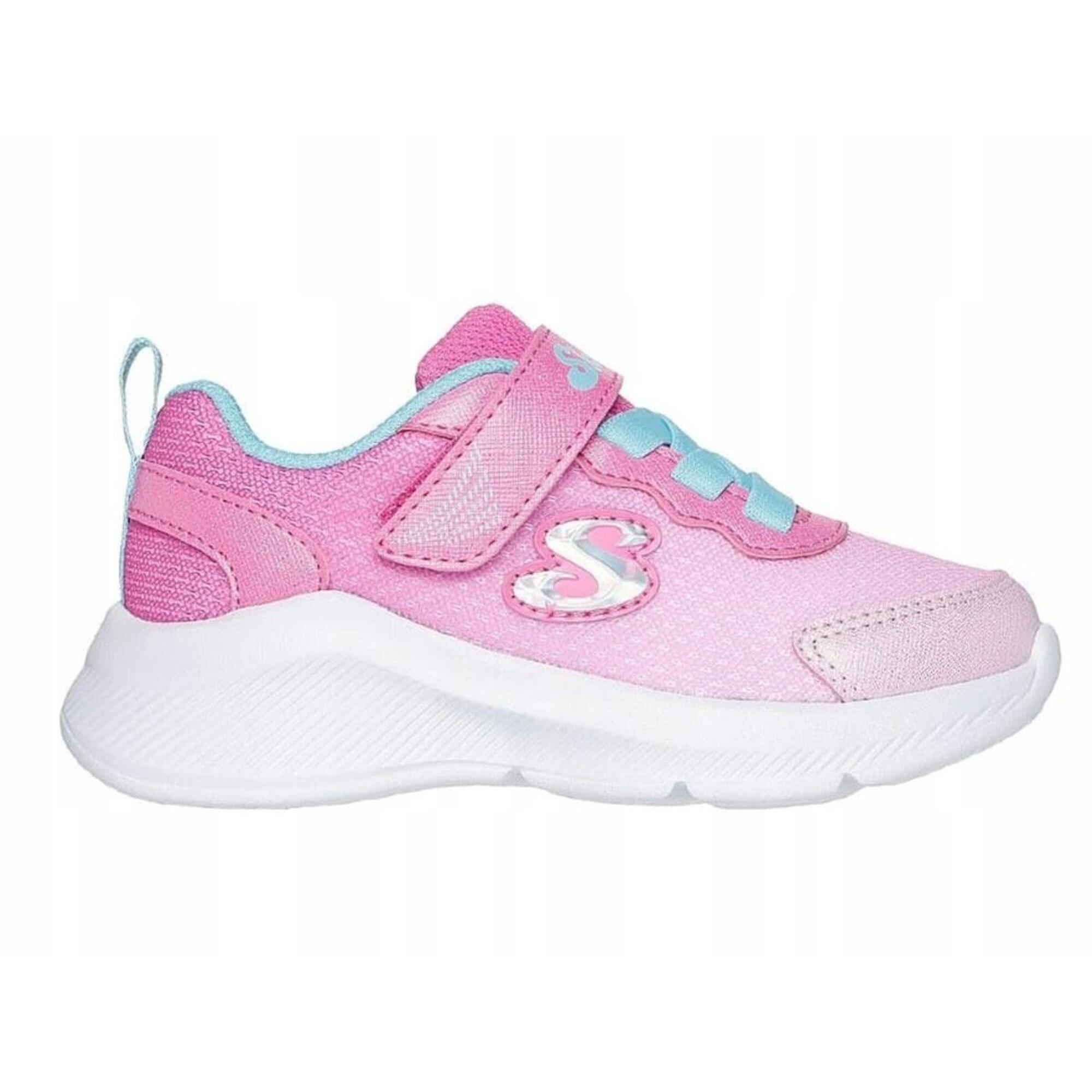 BUTY dziecięce SKECHERS sportowe 303579N-PKLB różowe na rzepę lekkie 24
