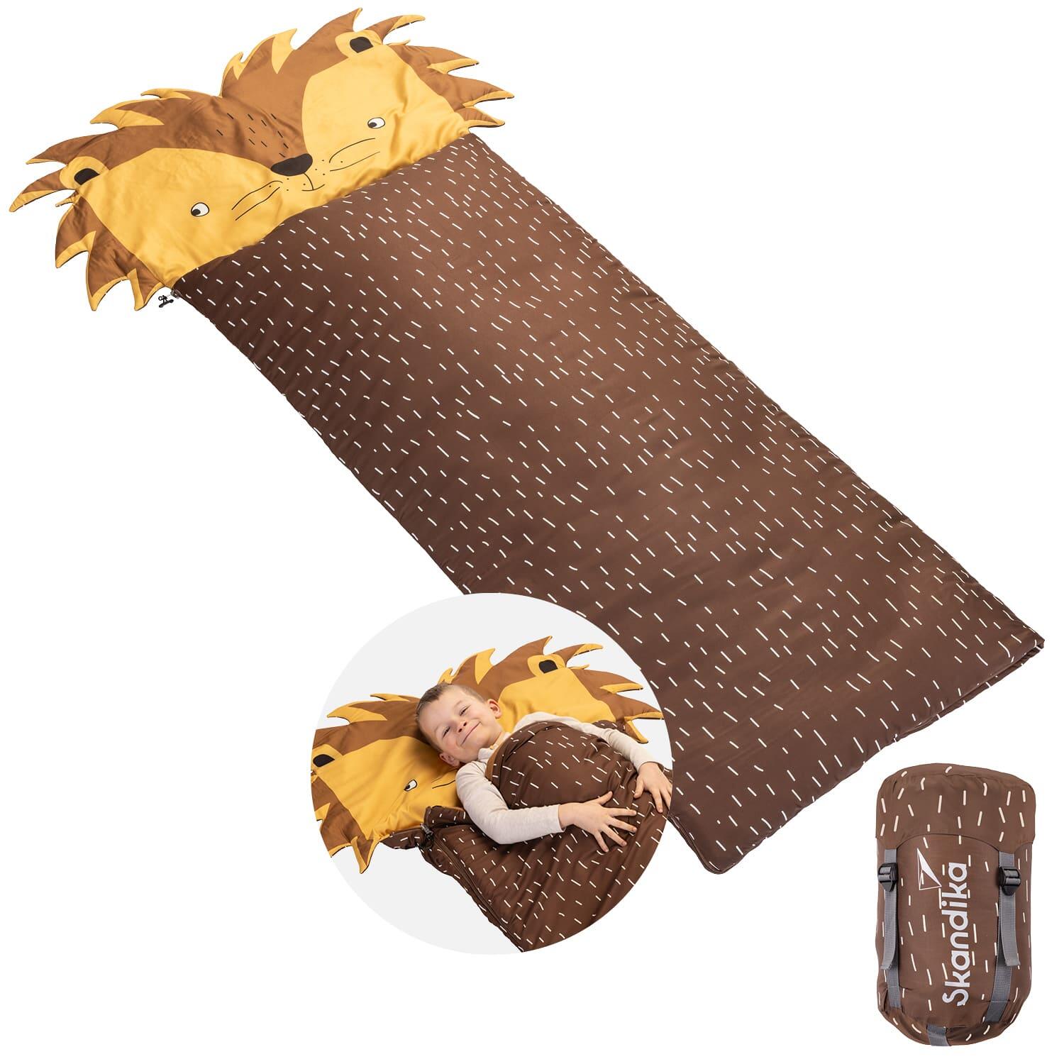 Śpiwór kempingowy dla dzieci Soti, 3 sezony, 13 - 3°C, miękka flanela