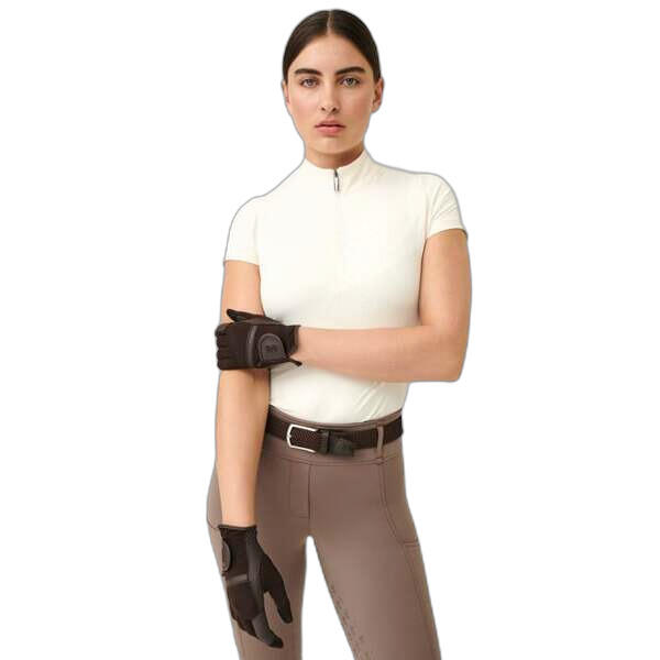 Damska koszulka jeździecka z zamkiem 1/2 PS of Sweden Everly