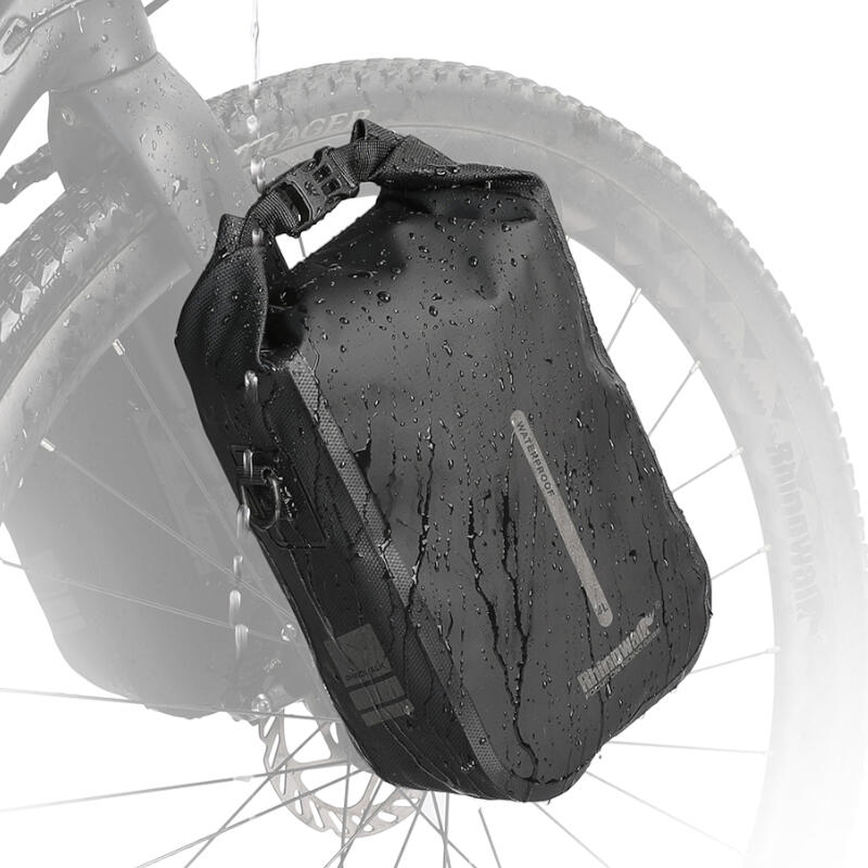 Sakwa rowerowa na przedni widelec Rhinowalk RK404 4l + adapter bikepacking