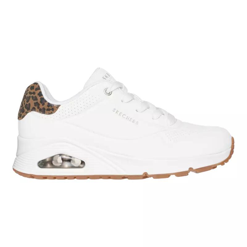 Baskets Femme UNO-JUNGLE NITE Blanc Skechers