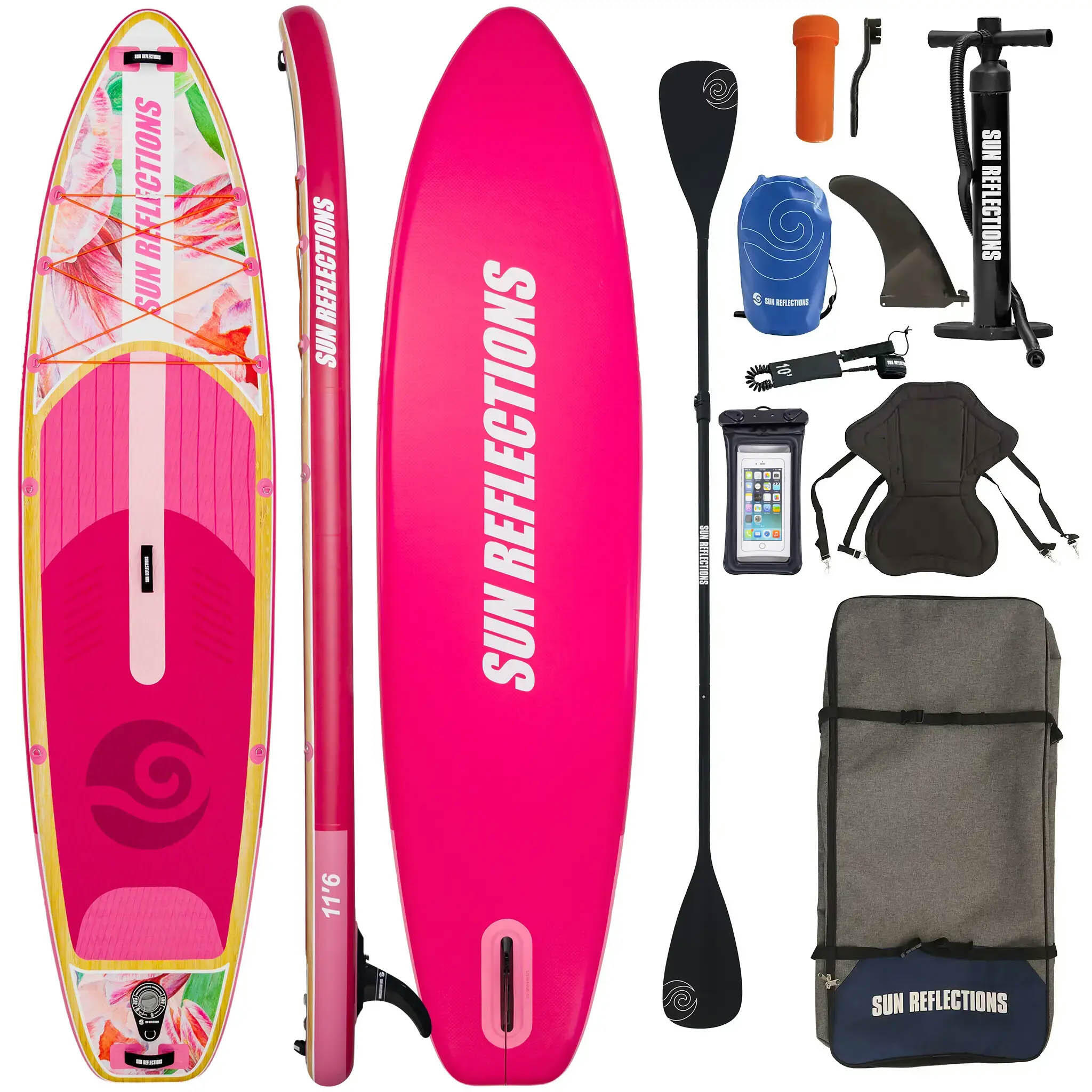 Deska Sup Pompowana Sun Reflections L 11'6" Combo Soft Blush