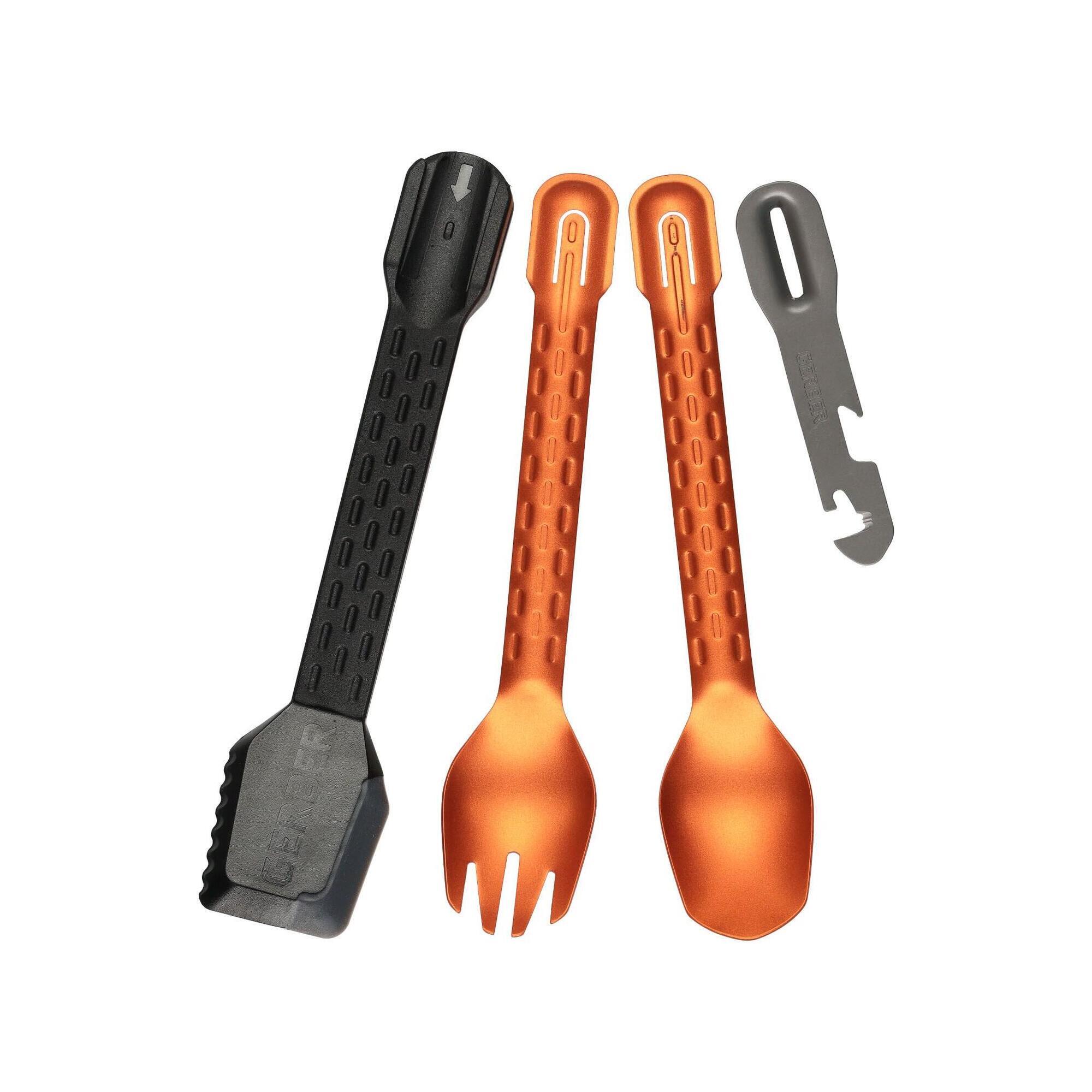 Sztućce turystyczne Gerber Compleat Utensil - burnt orange