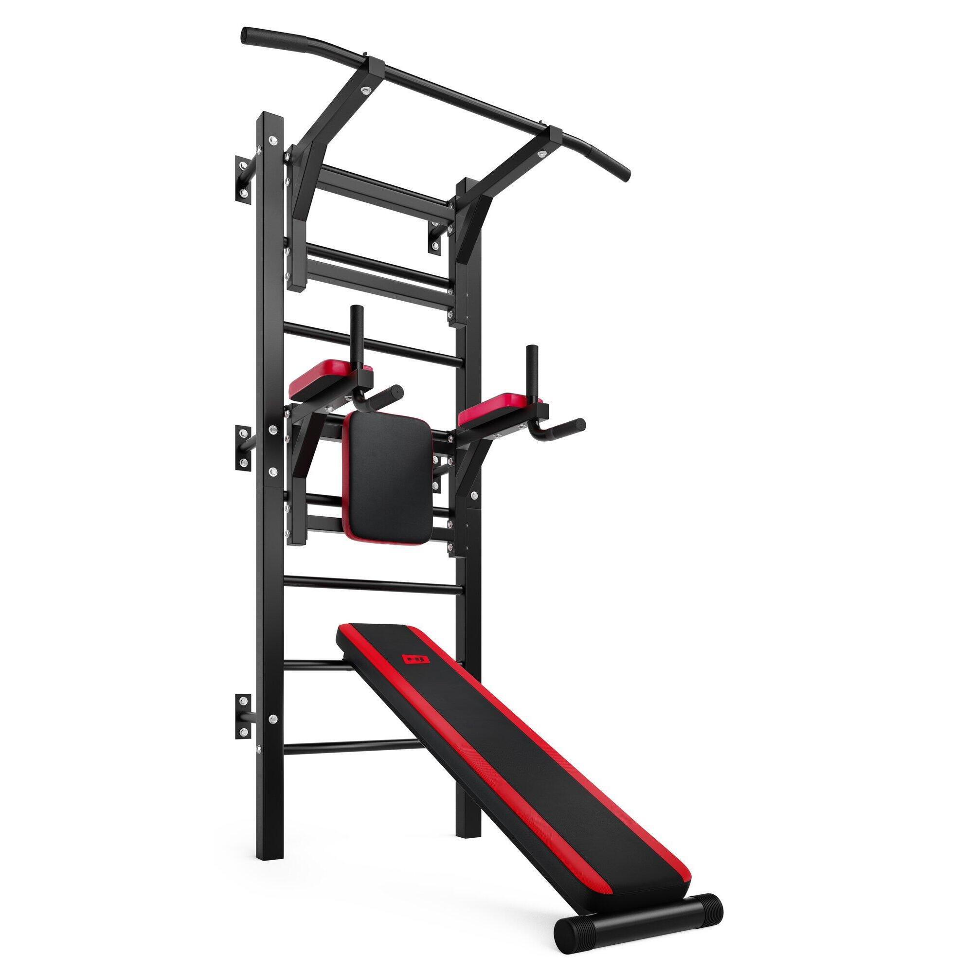 Poręcze do kalisteniki Hop-sport HS-1008K z drabinką