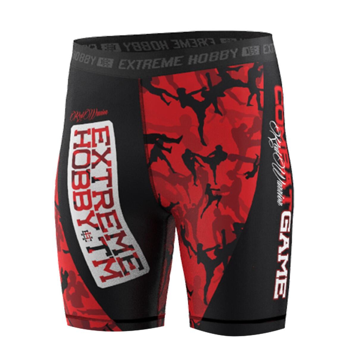 Spodenki Vale Tudo do MMA dziecięce EXTREME HOBBY RED WARRIOR
