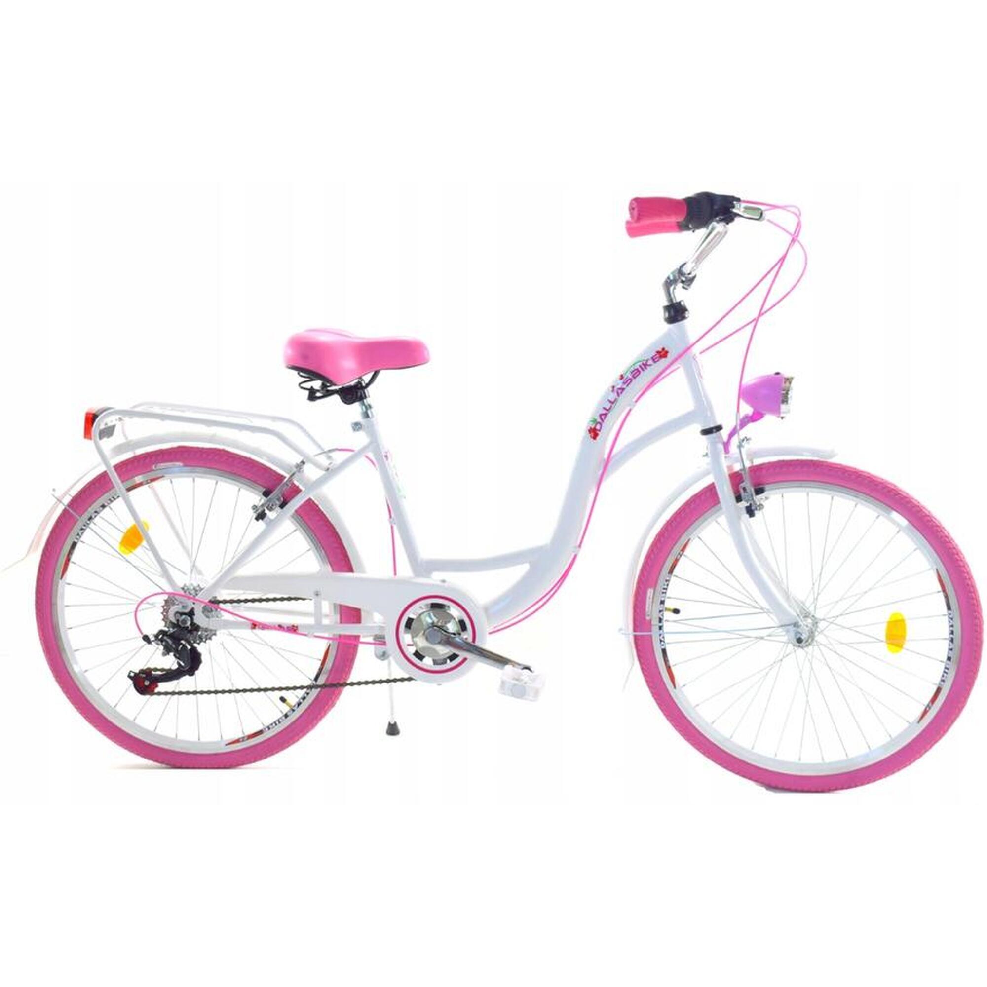 Rower Miejski Dziecięcy Dallas Bike City Junior 24" 6spd