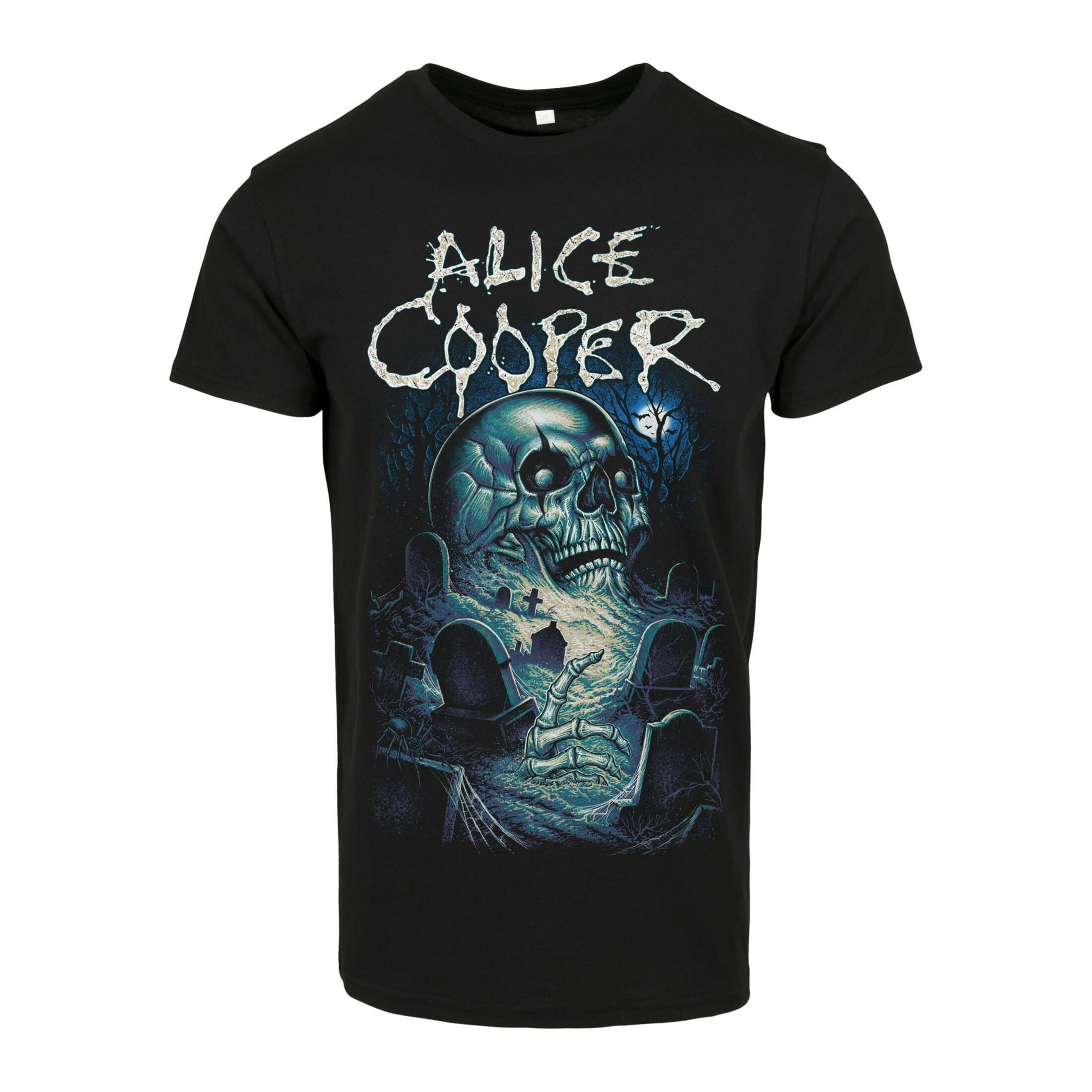 Koszulka Urban Classics Alice Cooper Graveyard Blue