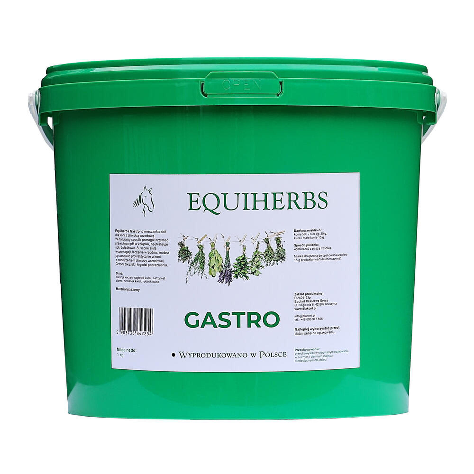 GASTRO mieszanka ziołowa 1KG EQUIHERBS