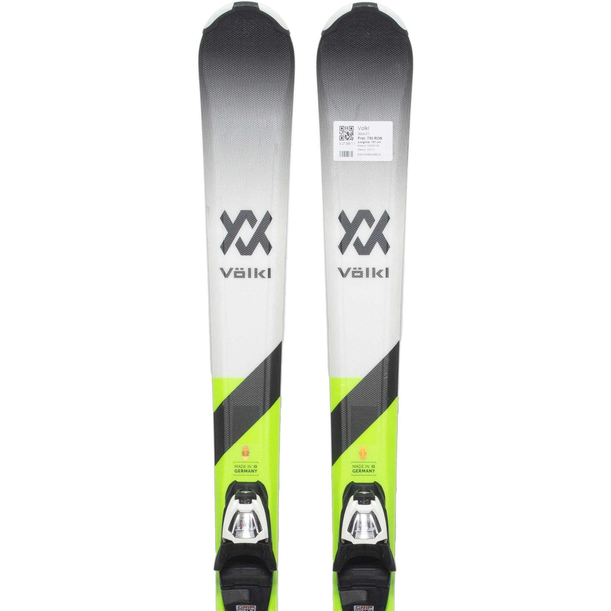 Second Life- Narty VOLKL Deacon 8.0, 165 cm- Stan bardzo dobry