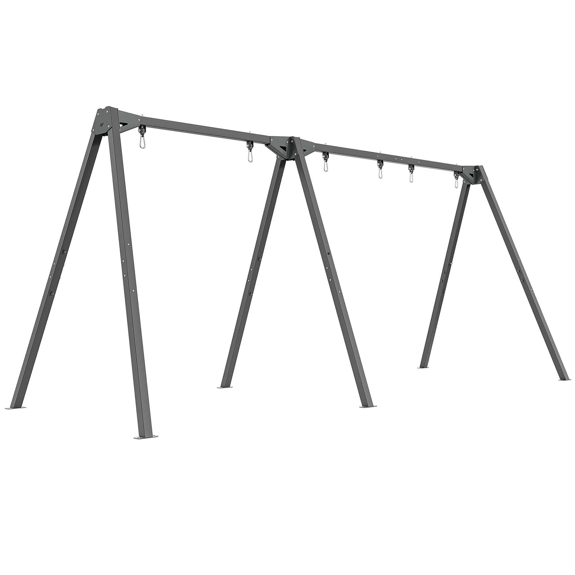 Huśtawka 3-stanowiskowa na łożyskach - stelaż - PREMIUM MO-014