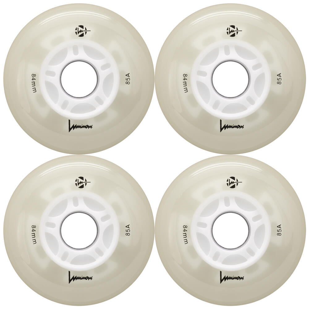 4 kółka do rolek fitness Luminous LED 84mm/85a świecące