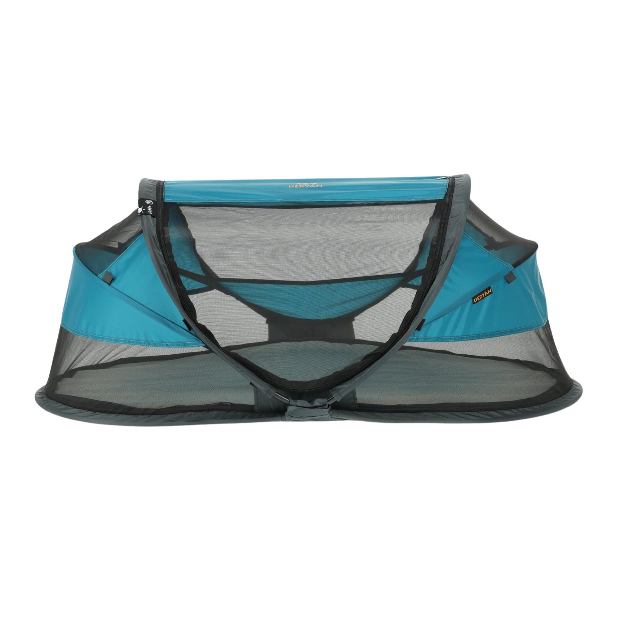 Luksusowe Łóżeczko Kempingowe dla Dzieci Deryan, Materac Samopompujący