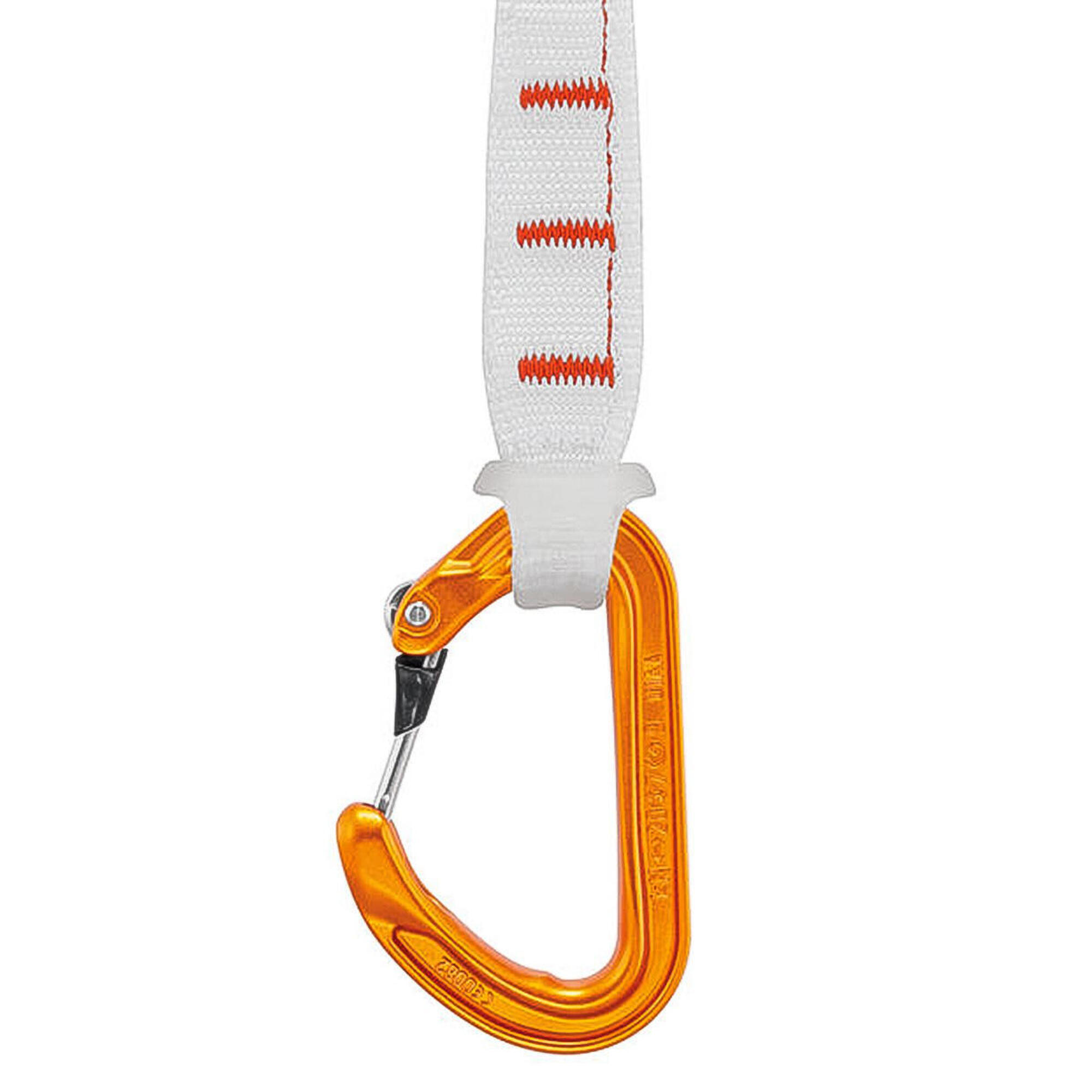 Ekspres wspinaczkowy Petzl Ange Finesse 17 cm - orange/grey