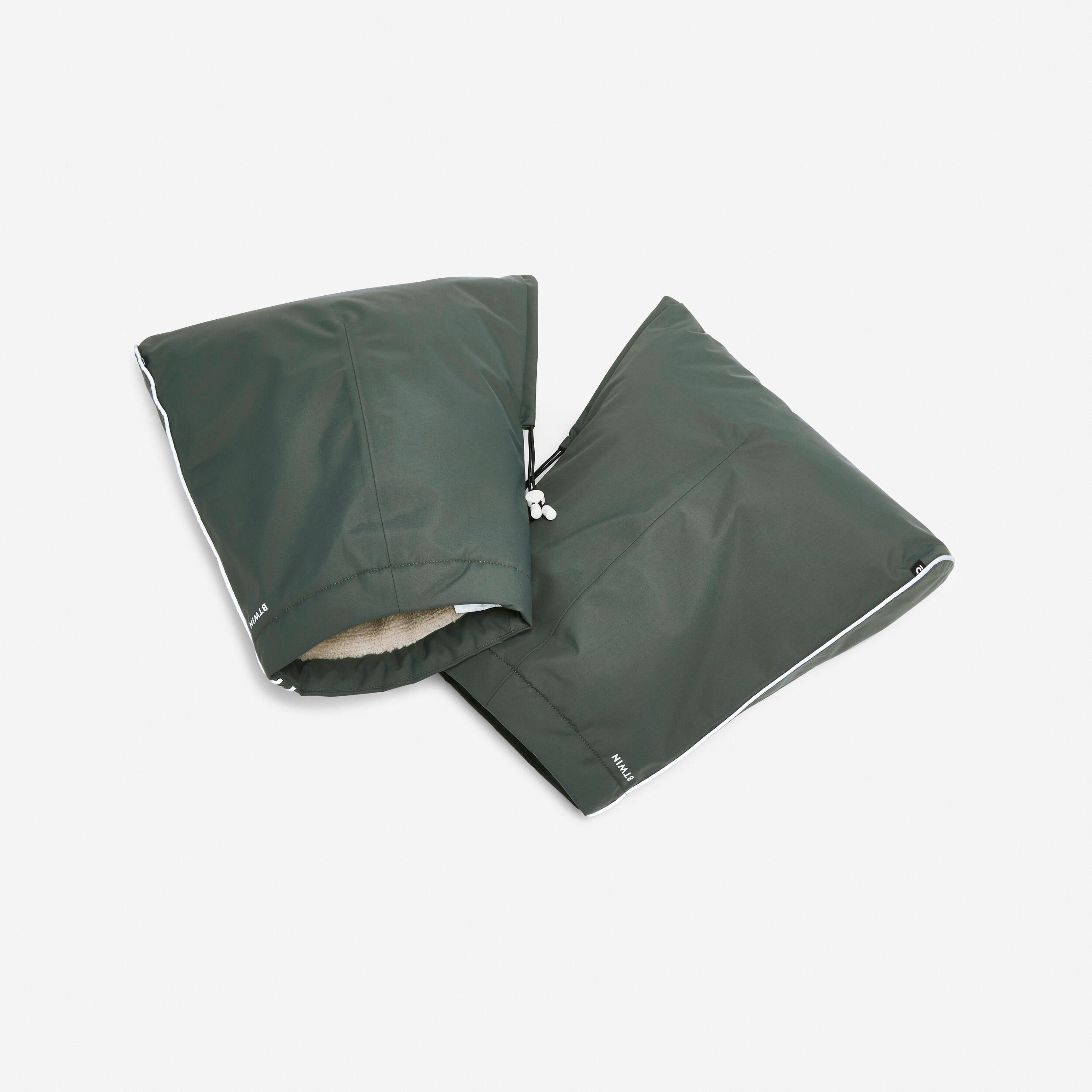 Rękawki na rower miejski Btwin 900 ciepłe i wodoodporne