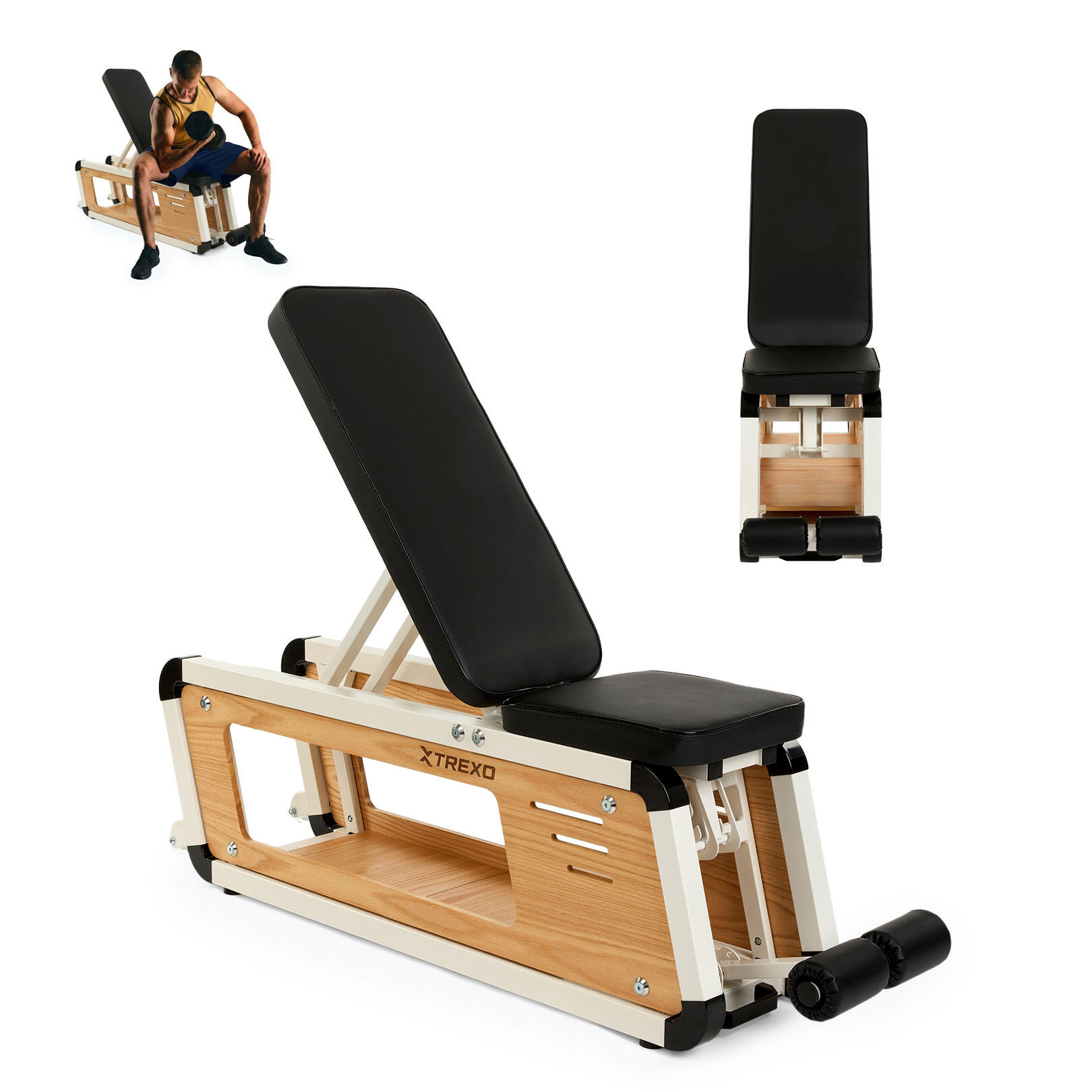 Ławka treningowa XTREXO Storage Sylwan