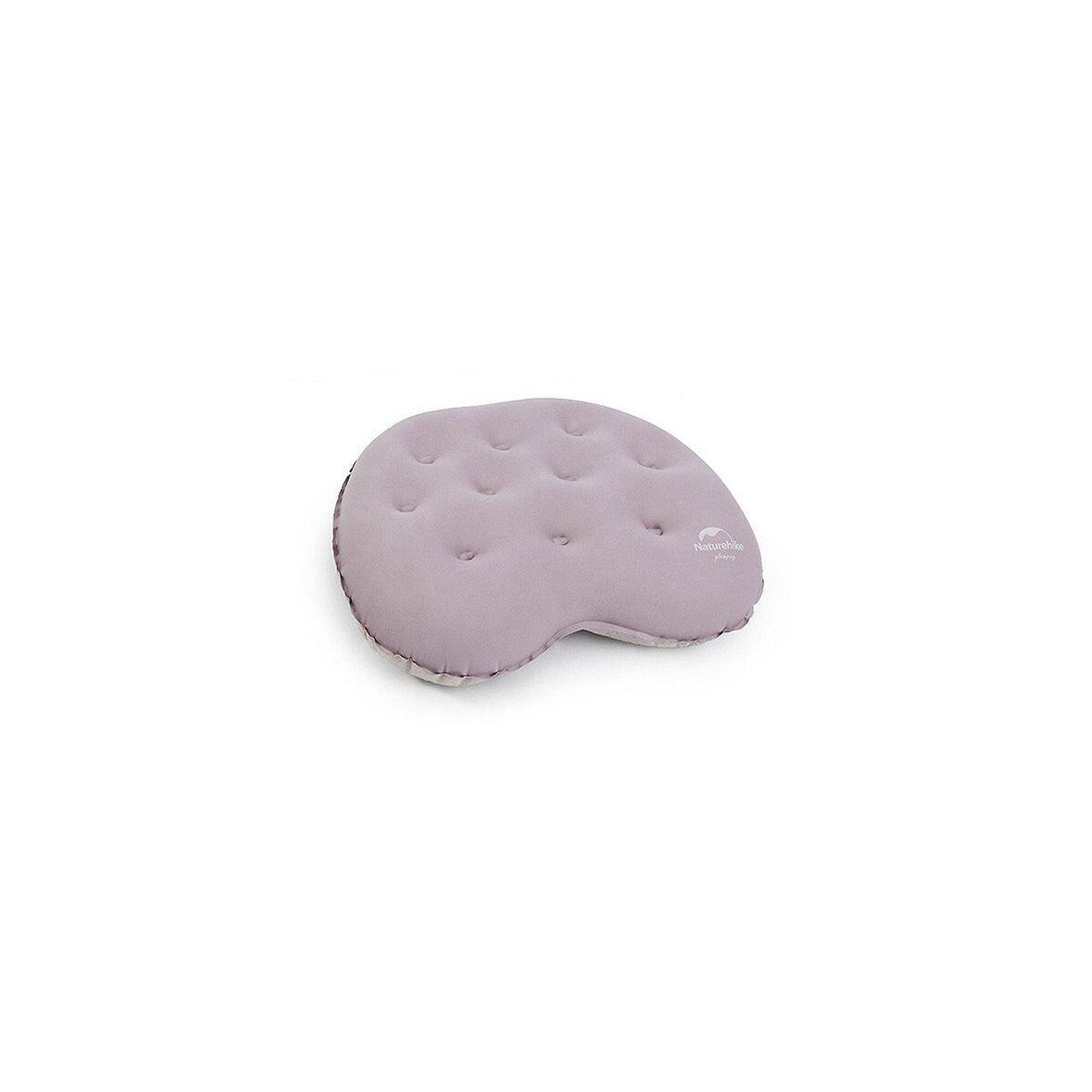 Poduszka turystyczna Sponge Silent Inflatable Pillow fioletowa