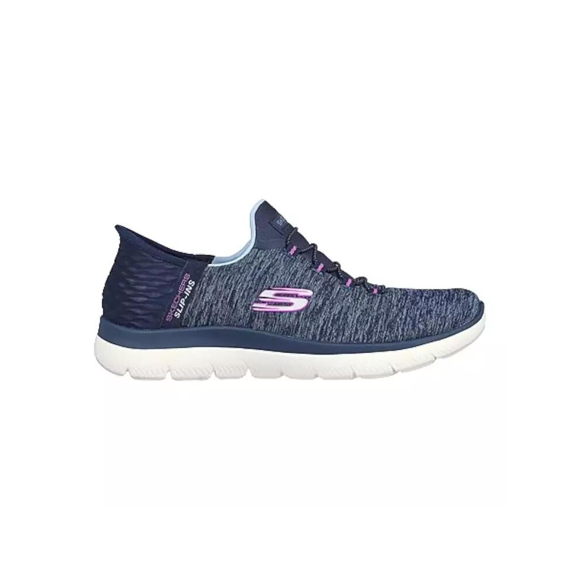 Buty SKECHERS SLIP-INS: SUMMITS- DAZZLING HAZE Niebieski