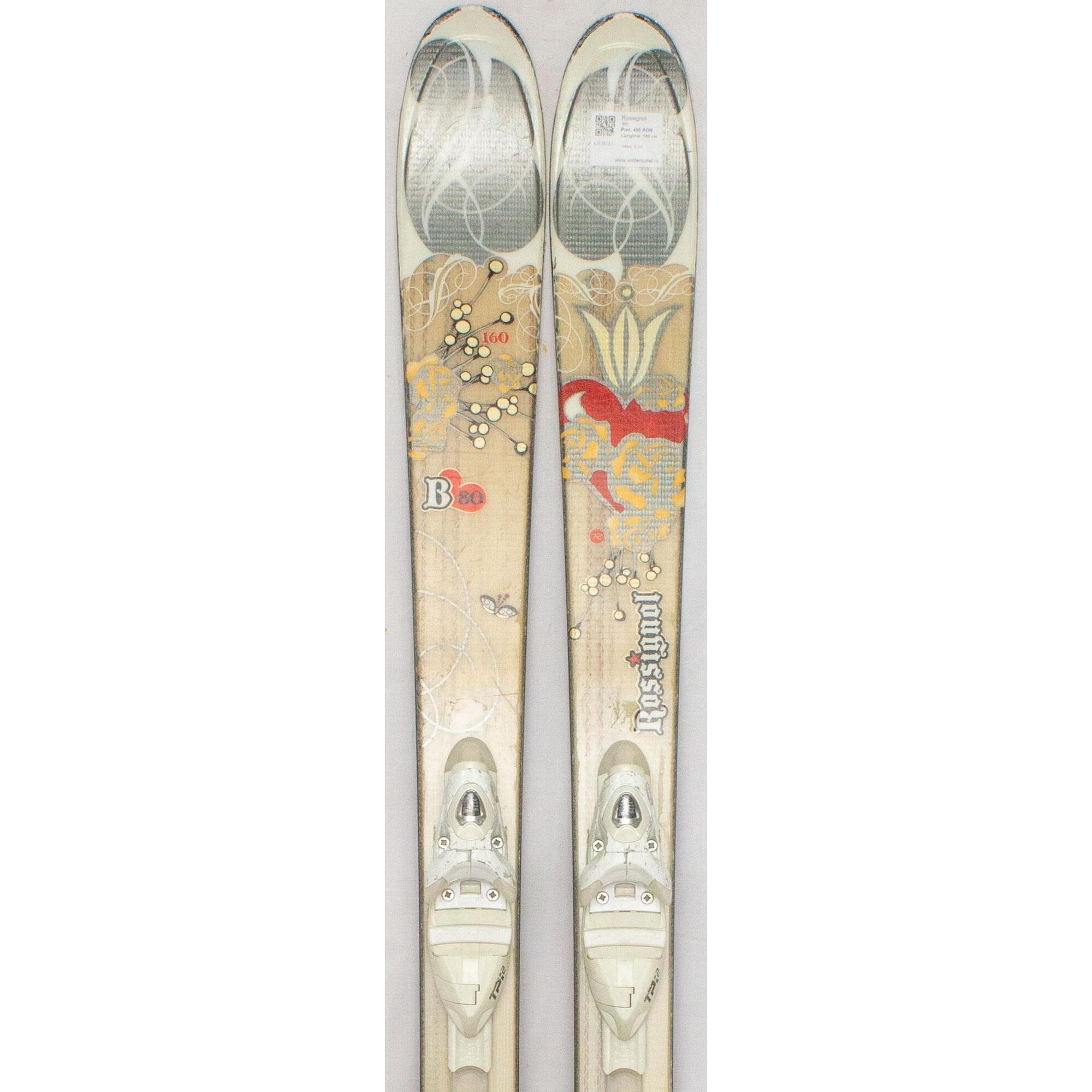 Second Life- Narty ROSSIGNOL B80, 160 cm- Stan dobry