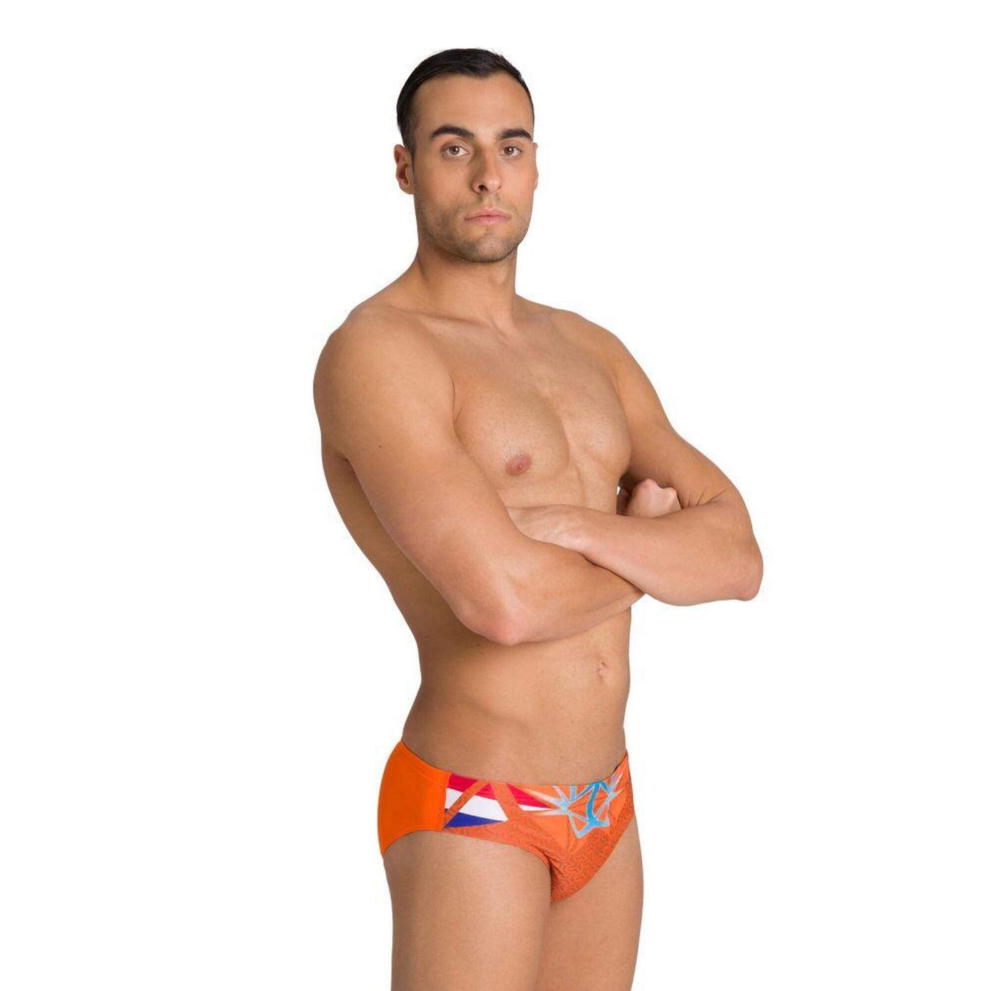 Kąpielówki slipy męskie na basen Arena OG Brief Nederland