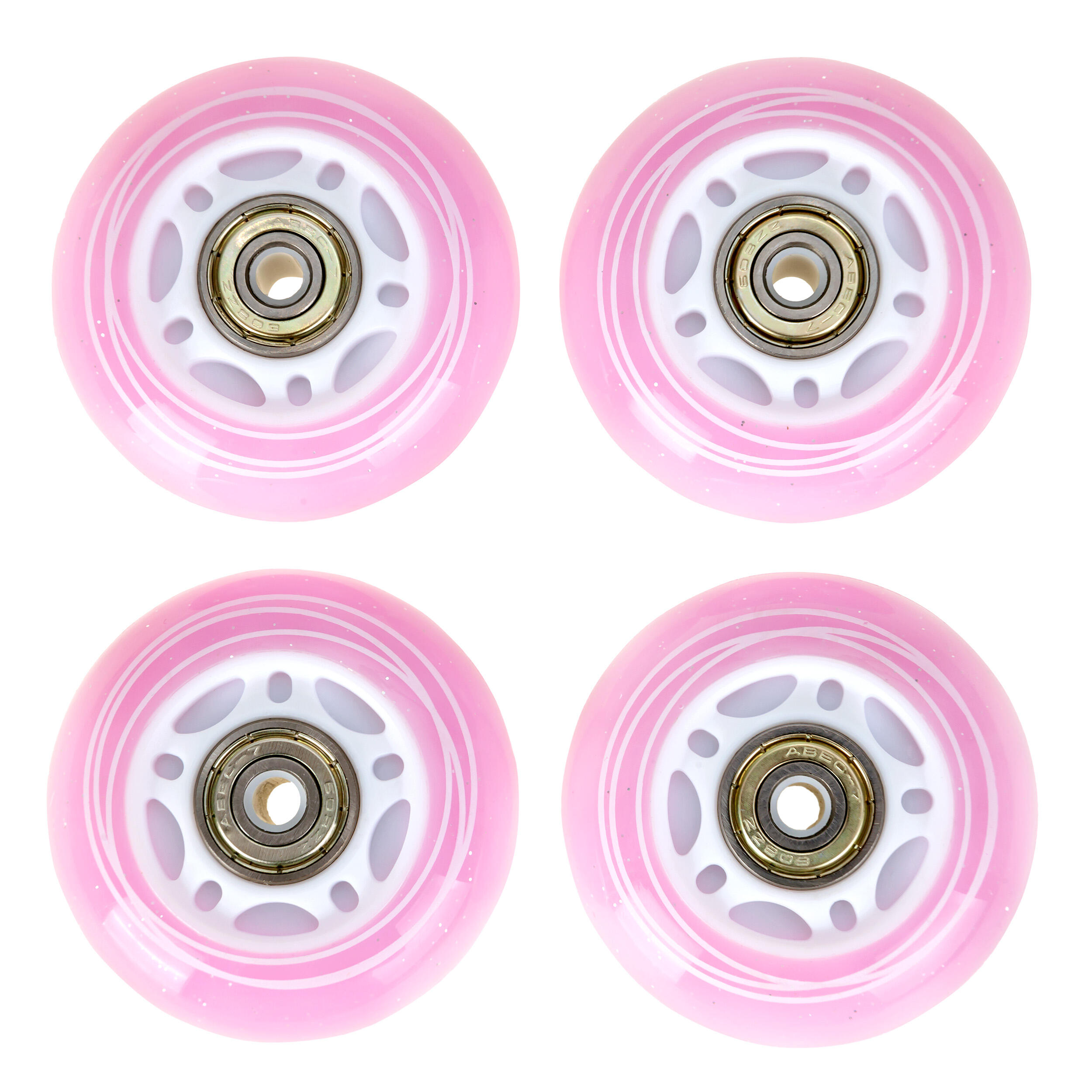 4x Świecące kółka LED + łożyska do rolek Raven Loret PU