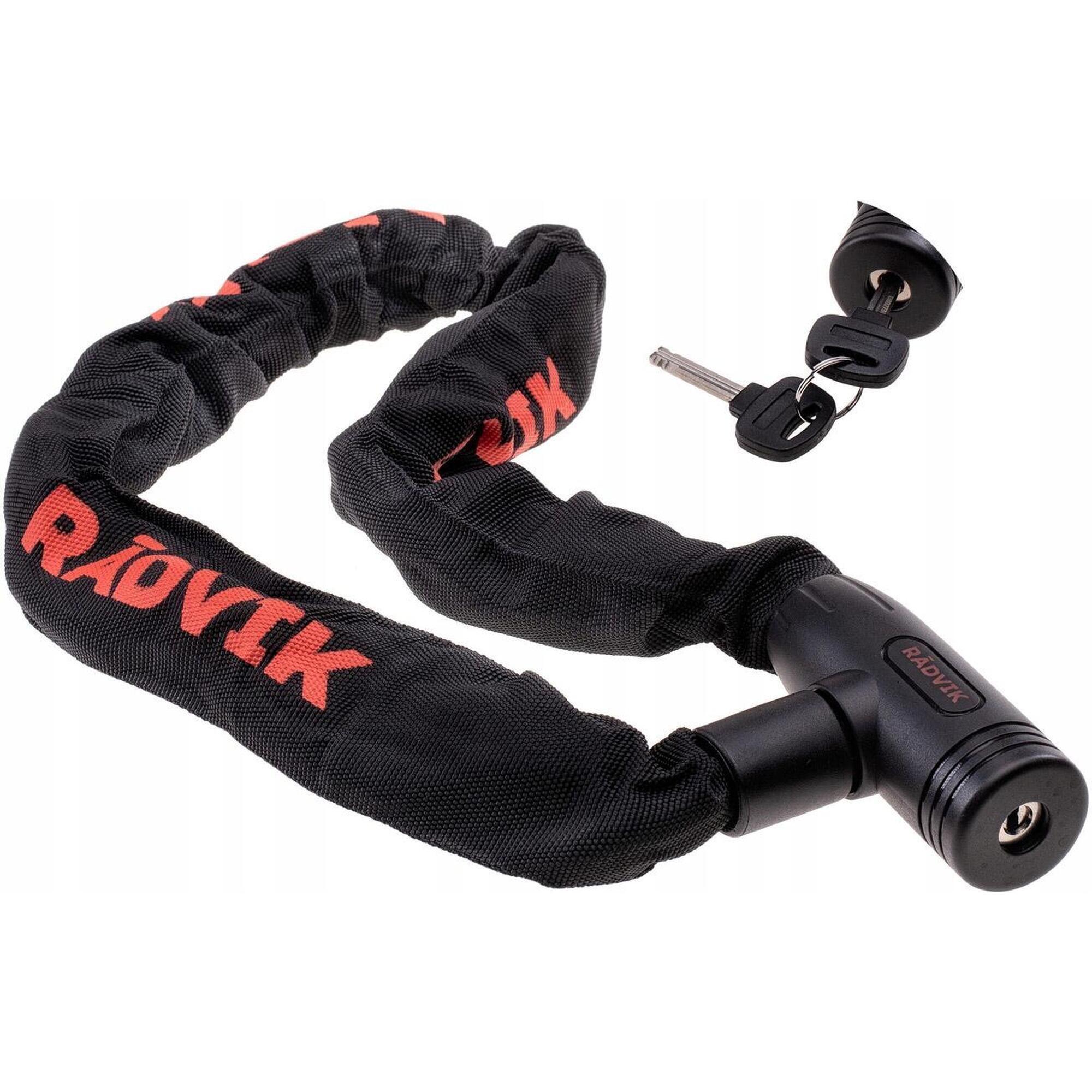 Zapięcie rowerowe łańcuch Radvik ELVDAL 90 cm czarny