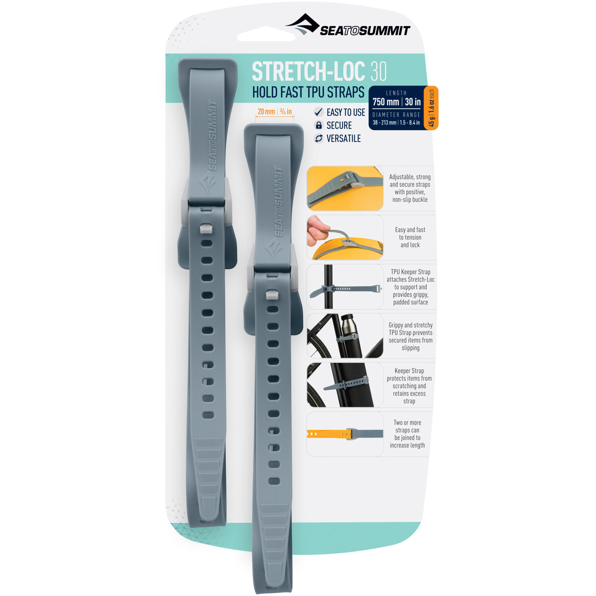 Paski mocujące SEA TO SUMMIT Stretch-Loc 30 2 szt