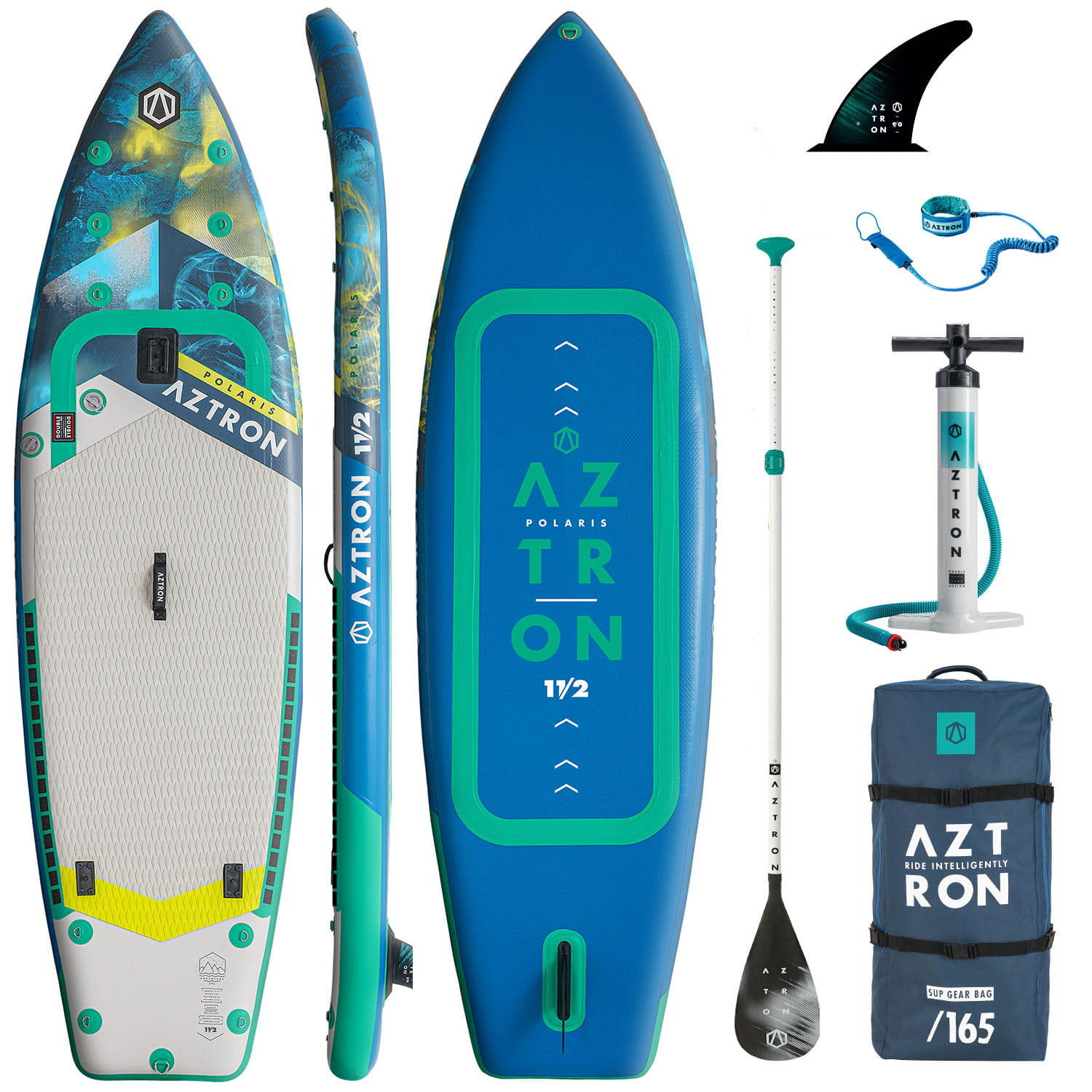 Dwukomorowa deska pompowana SUP Aztron Polaris Adventure 11'2" 340cm
