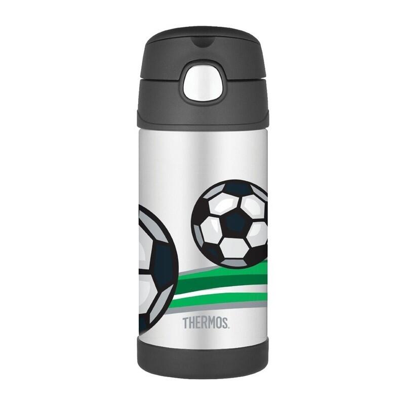 Termos dziecięcy Thermos ze słomką 355 ml piłka nożna