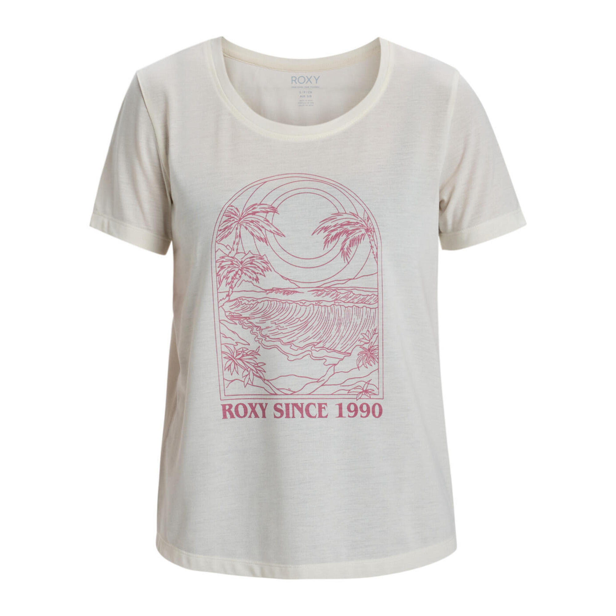 Koszulka z krótkim rękawem dla Kobiety SURFCLASSIC Biały