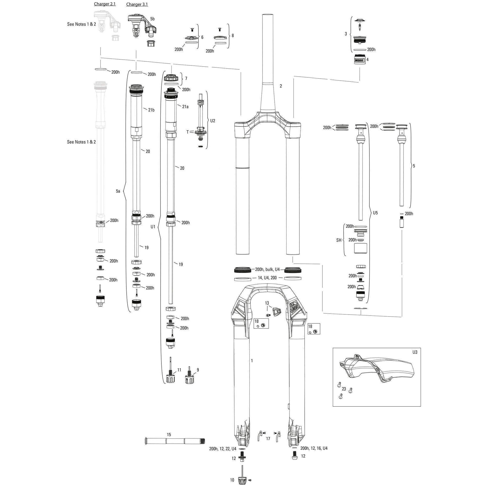 Amortyzator Rockshox Lyrik Ultimate RC2 27,5" Boost 150mm