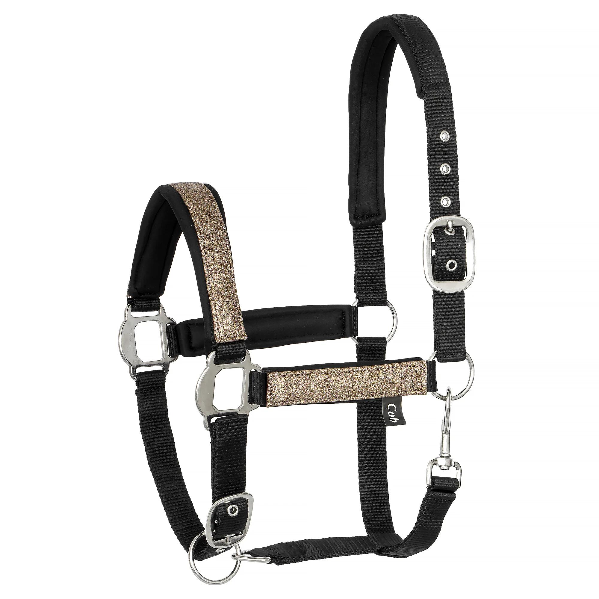 Kantar jeździecki dla konia i kuca START NeopreneGlitter2tone brokatowy