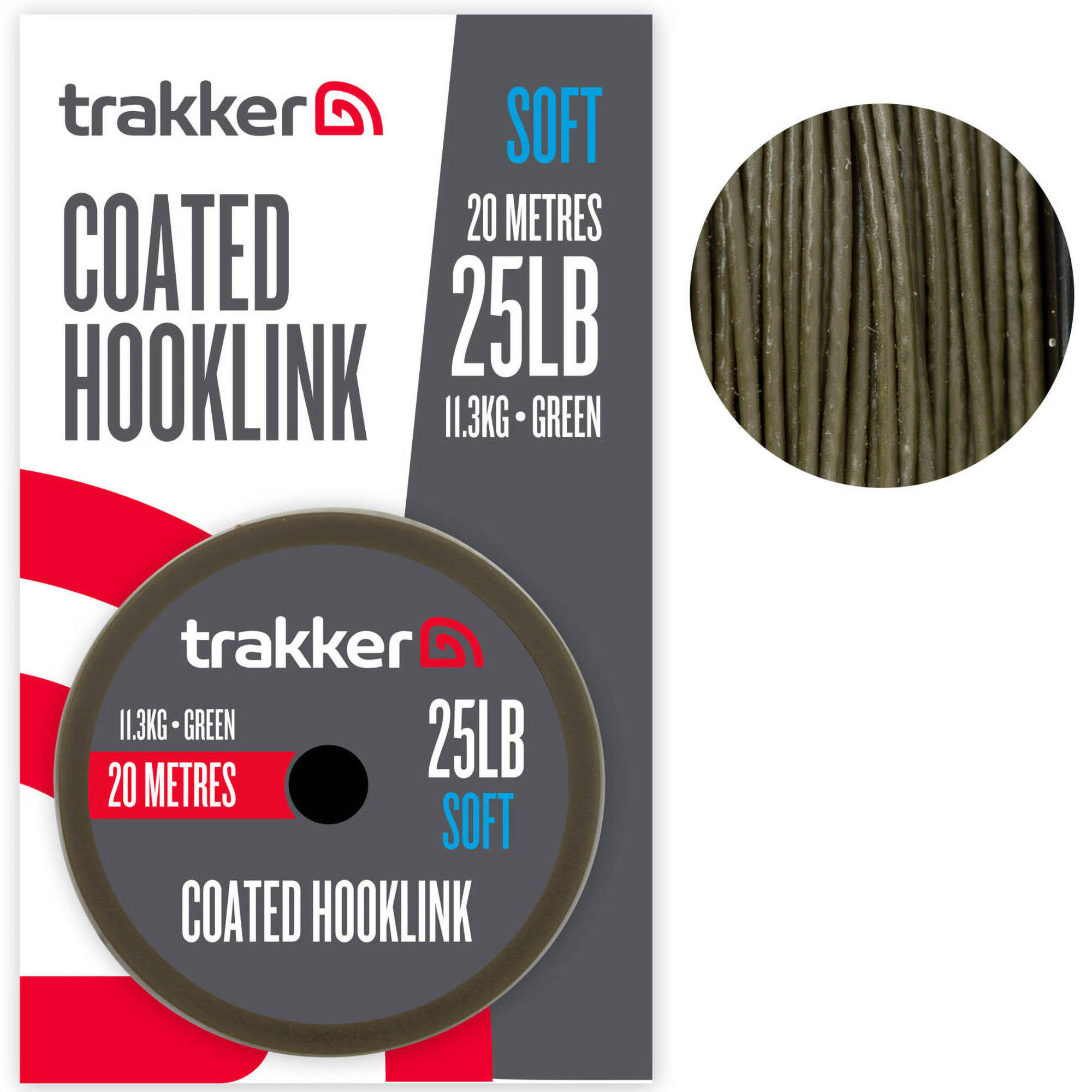 Plecionka Karpiowa W Otulinie Trakker Soft Coated Hooklink 25Lb 11.3Kg