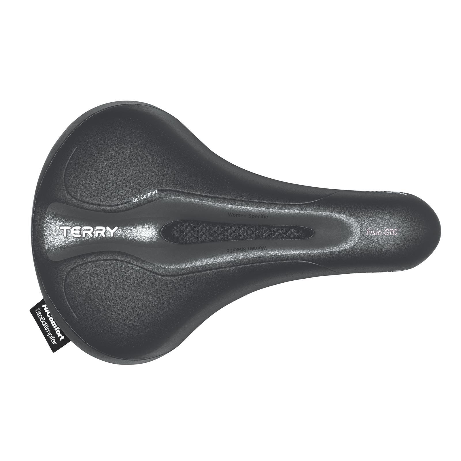 Siodełko Rowerowe Fisio Gtc Żelowe Damskie - Czarne