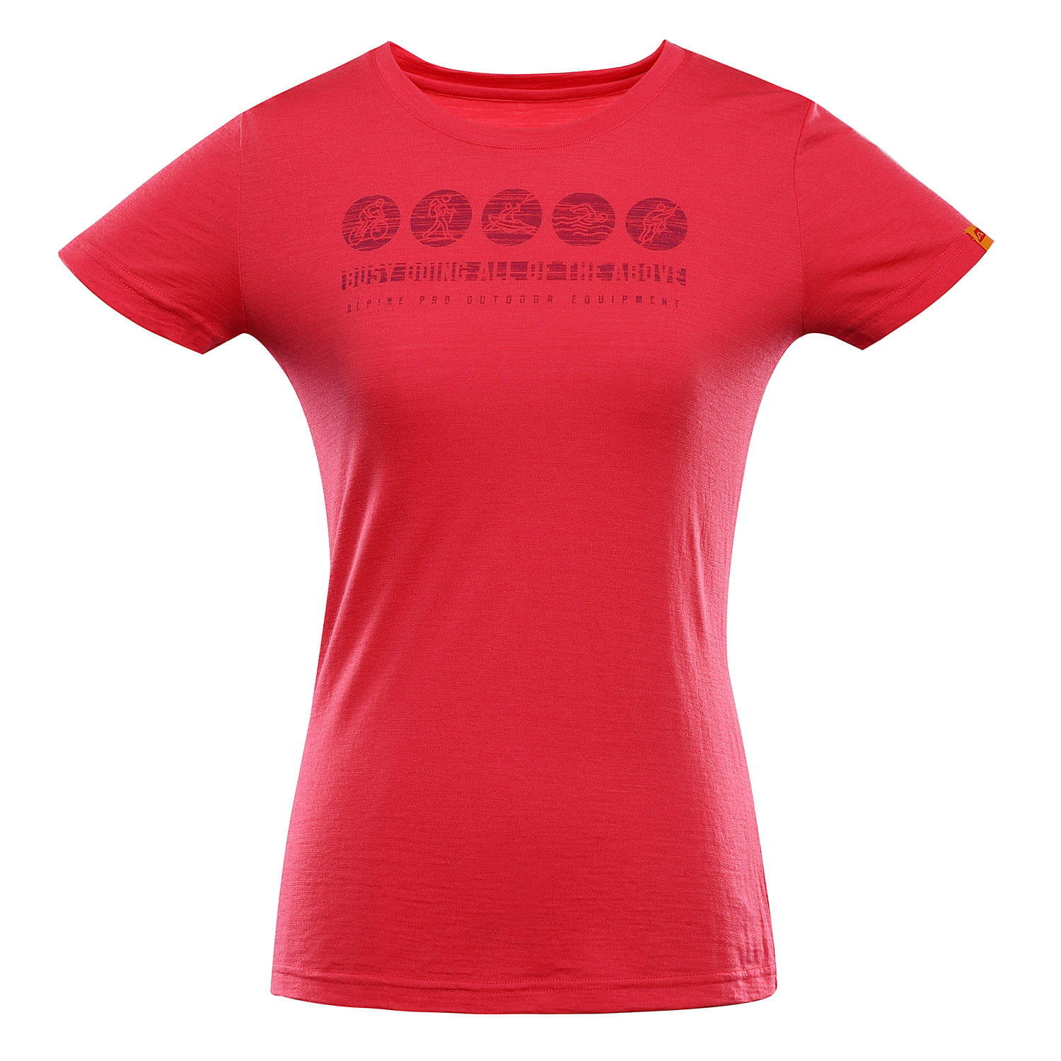 Koszulka damska z wełną merino Alpine Pro Woolena 3