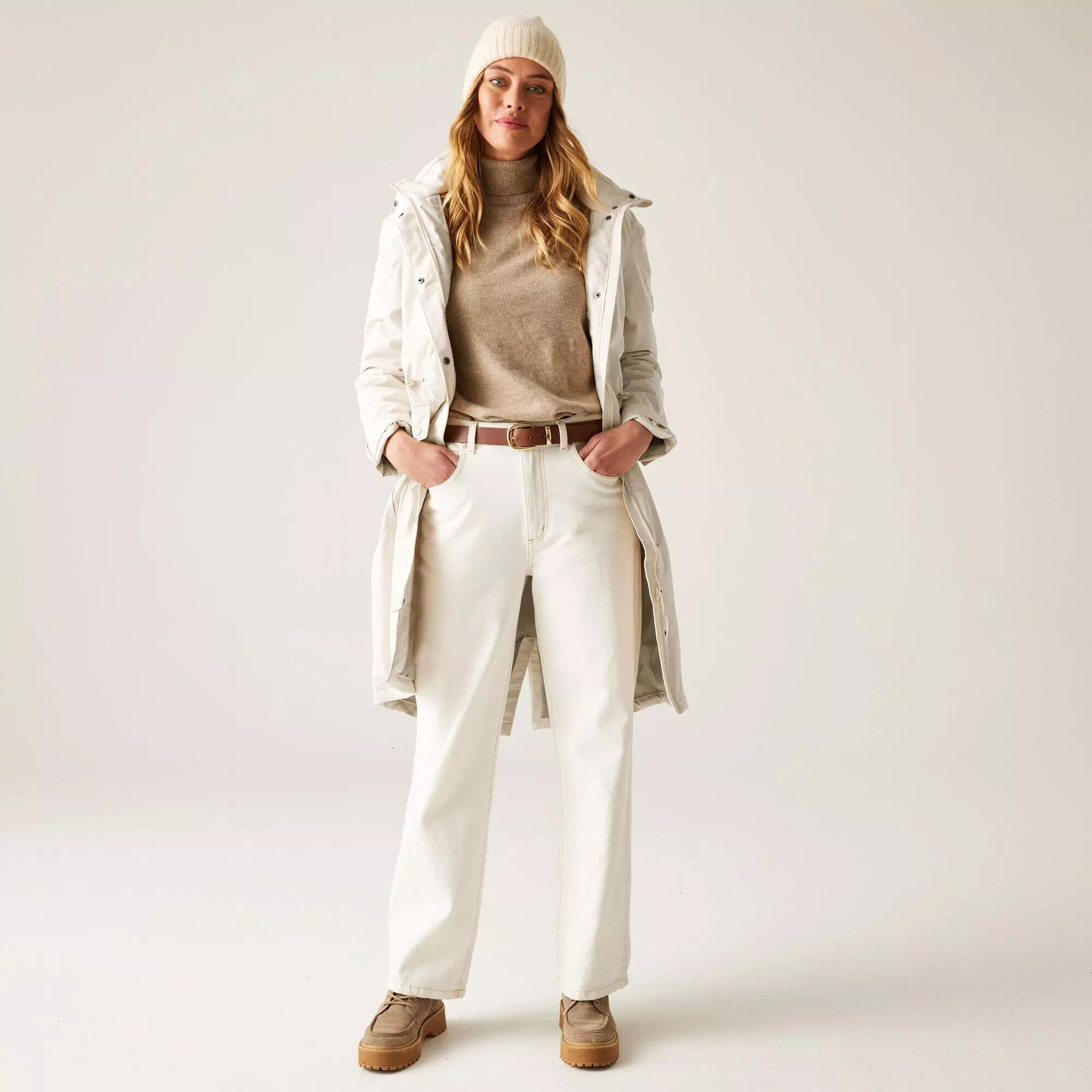 Płaszcz damski przejściowy ocieplany przeciwdeszczowy Yannta