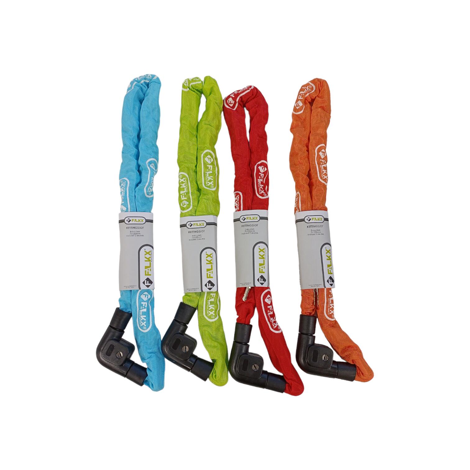 Falkx łańcucha łańcucha 7x1200. Imitacja łańcucha stali o, asorti kolor