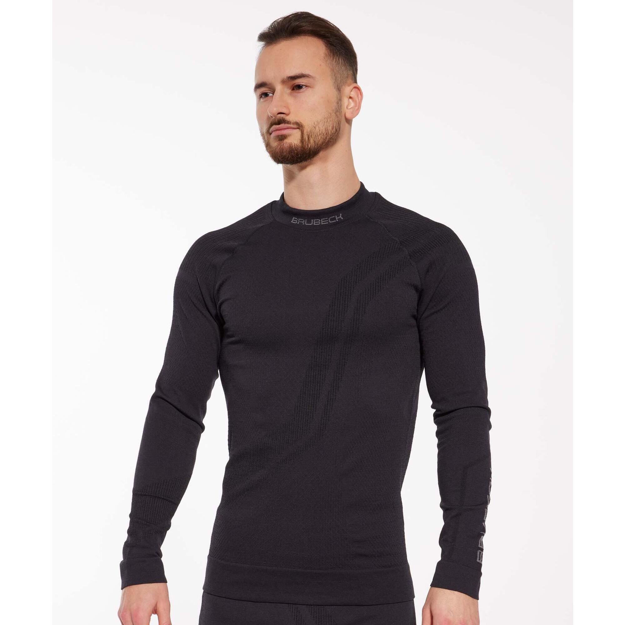 Bluza męska z wełną merino Brubeck THERMO WOOL by Pustelnik