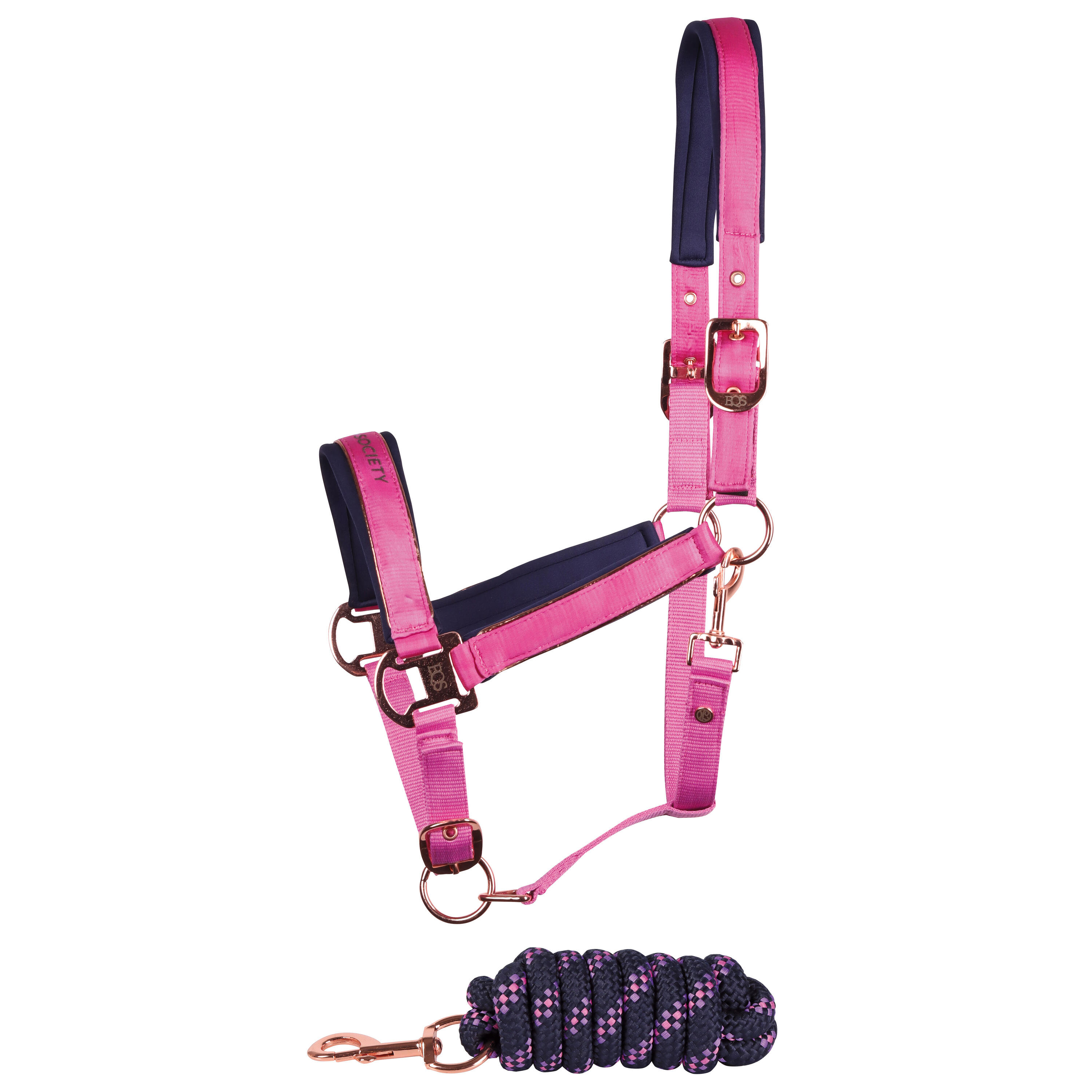 Zestaw Kantar i linka dla koni Harry's Horse Satin Eli