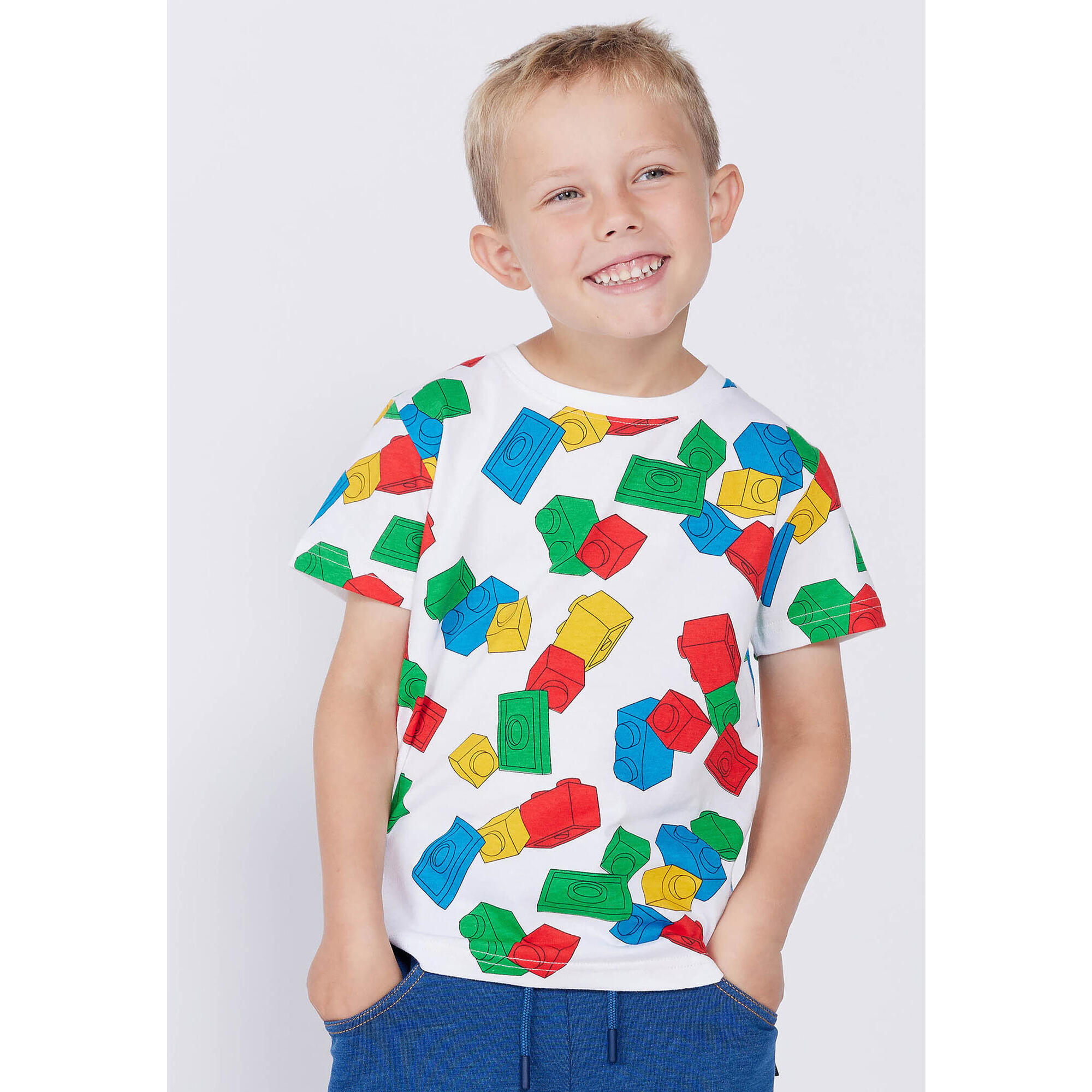 Koszulka Dziecięca Bio Bawełna LEGO Tano 626 Niebieska