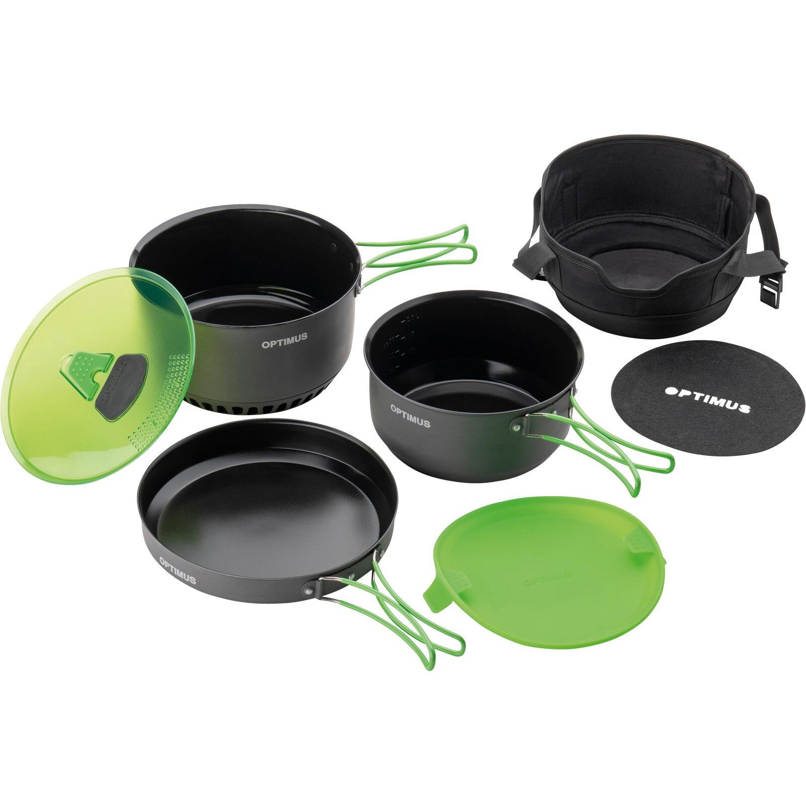 Zestaw naczyń turystycznych Optimus Terra Camp 4 Pot Set