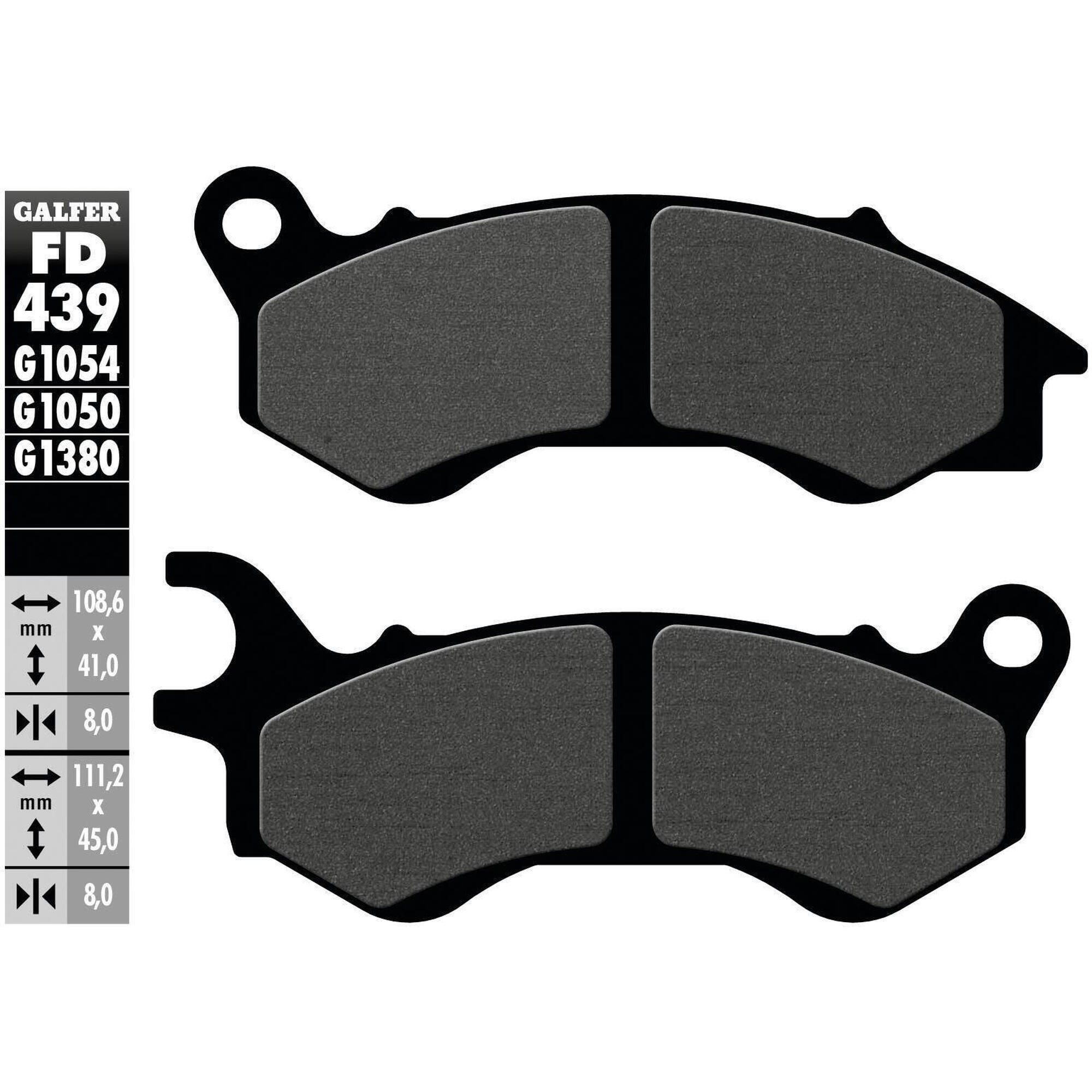 Klocki hamulcowe Galfer FD439 G1050 organiczne do skuterów