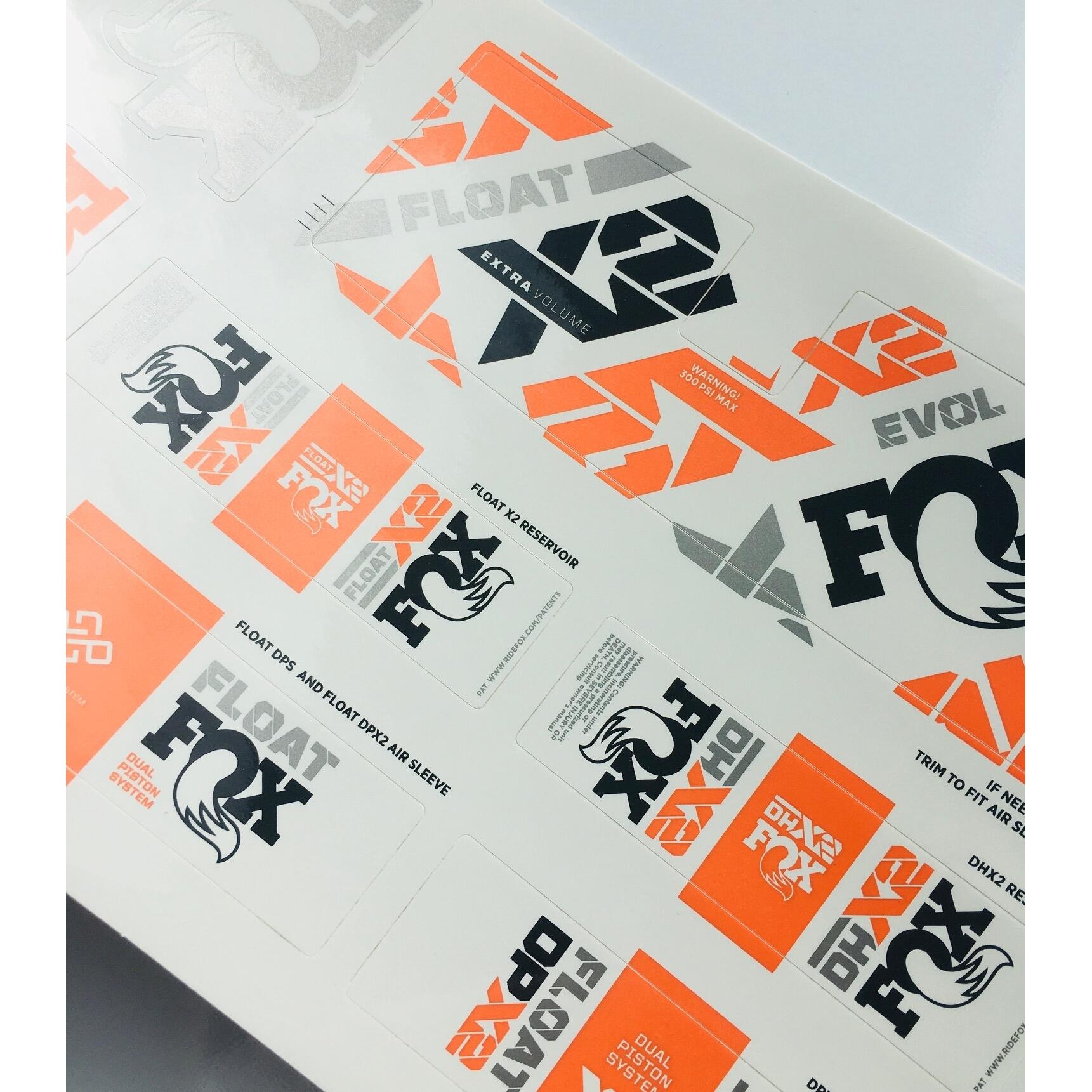 Arkusz naklejek Shock Fox FOX Decal 2021 AM, 40, Factory