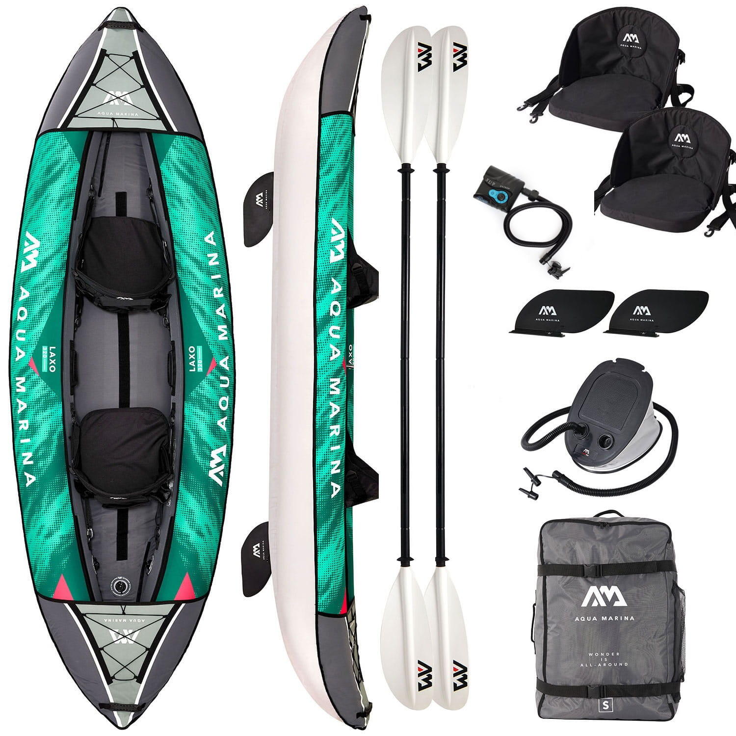 Kajak pompowany AQUA MARINA LAXO 320 2022 + Pompka elektryczna STAR 6