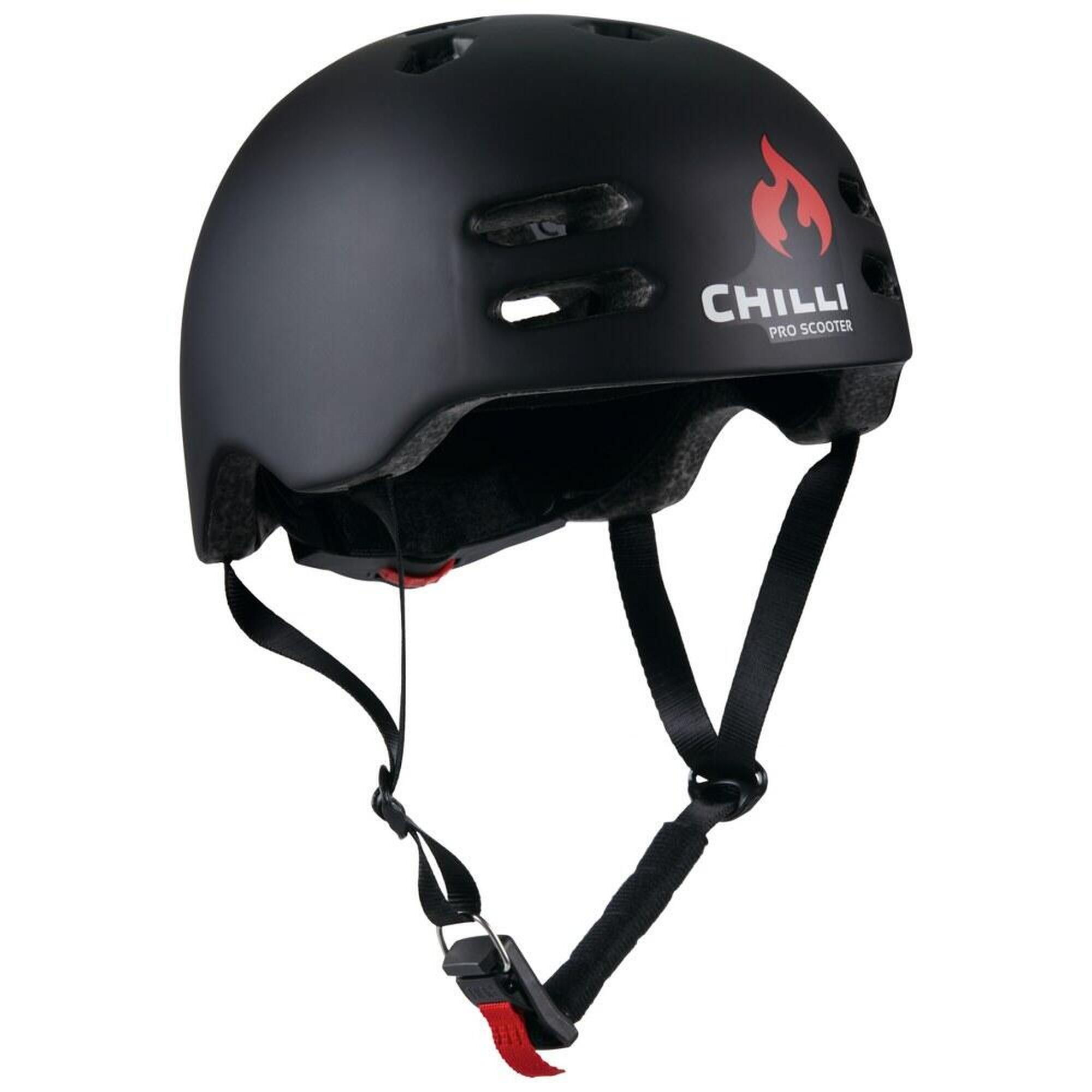 Kask do skateboardingu Chilli Inmold, czarny, rozmiar S (53-55 cm)