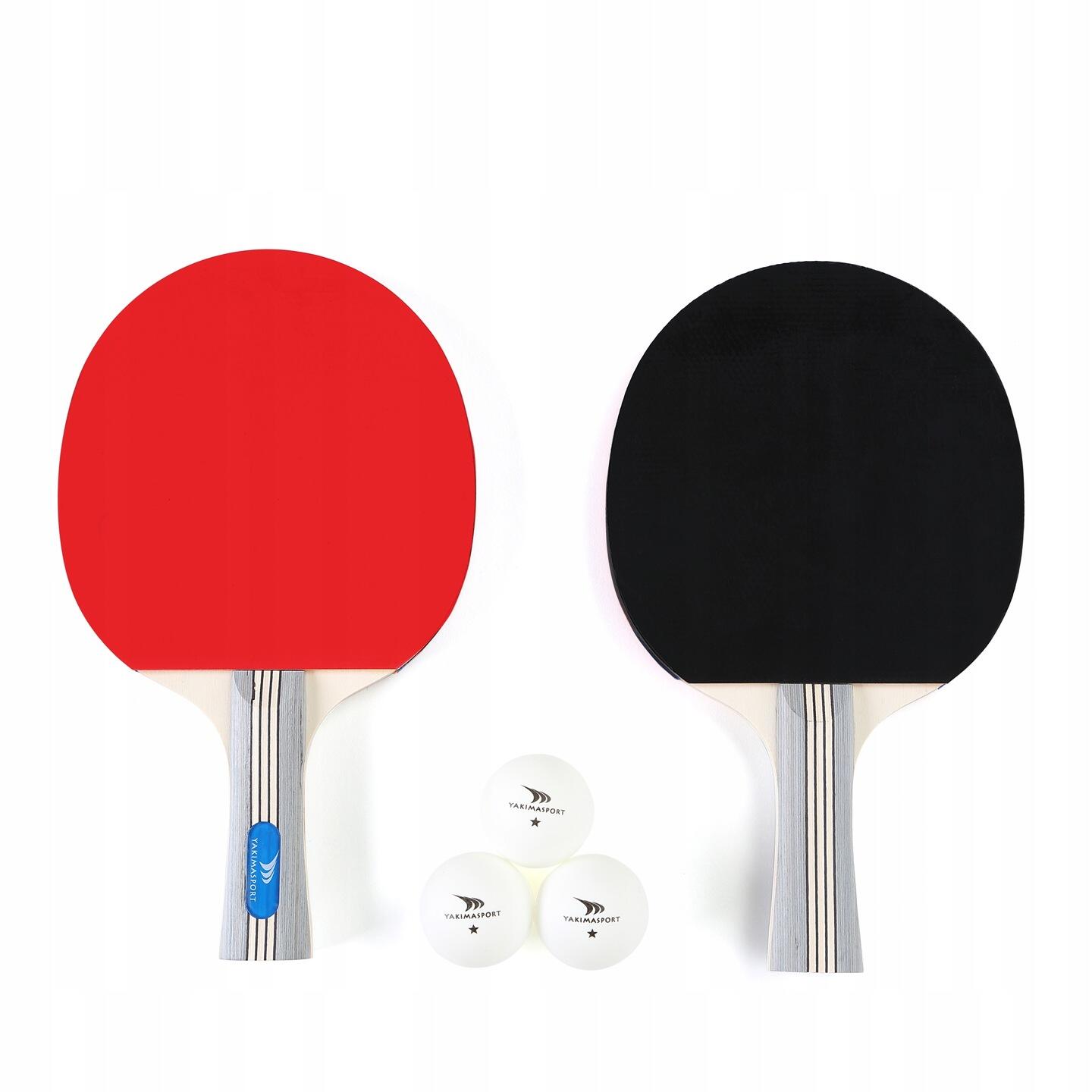 Paletka do ping ponga 2szt + 3 piłeczki