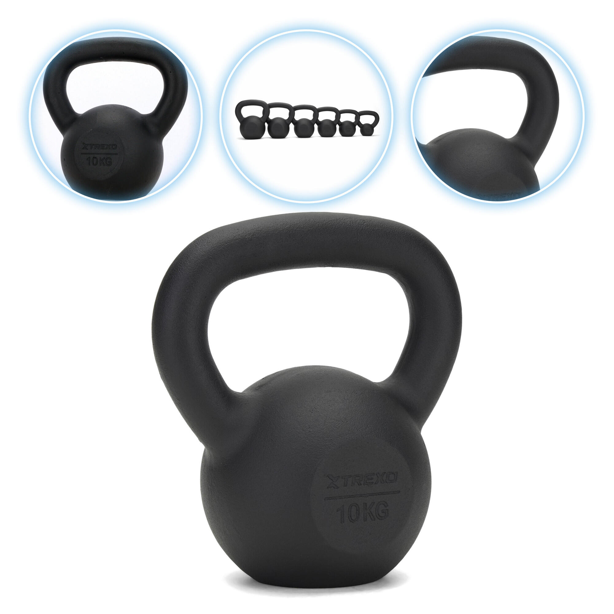 Kettlebell Żeliwny XTREXO 10 kg